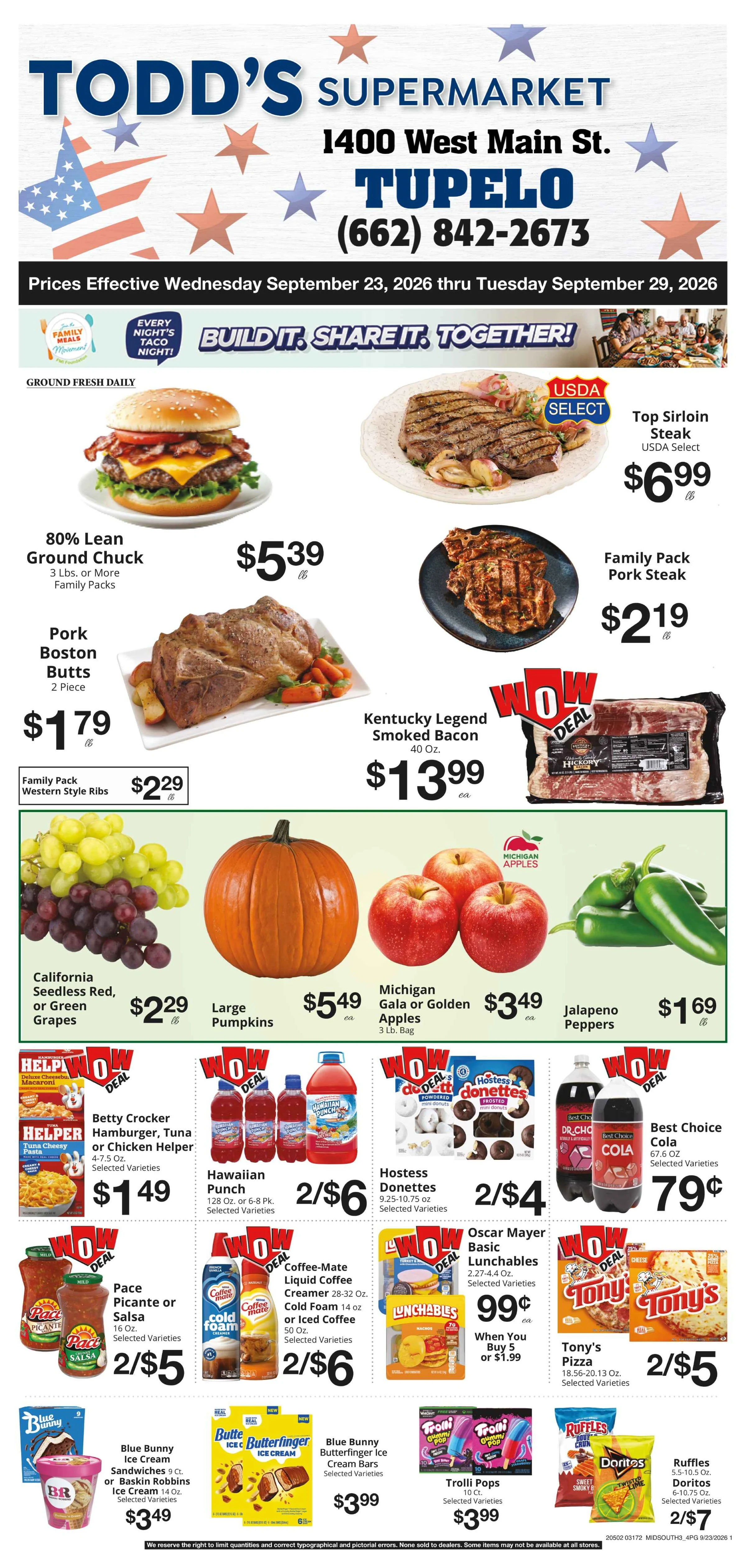 Todd's Big Star Weekly Ad - Page 1