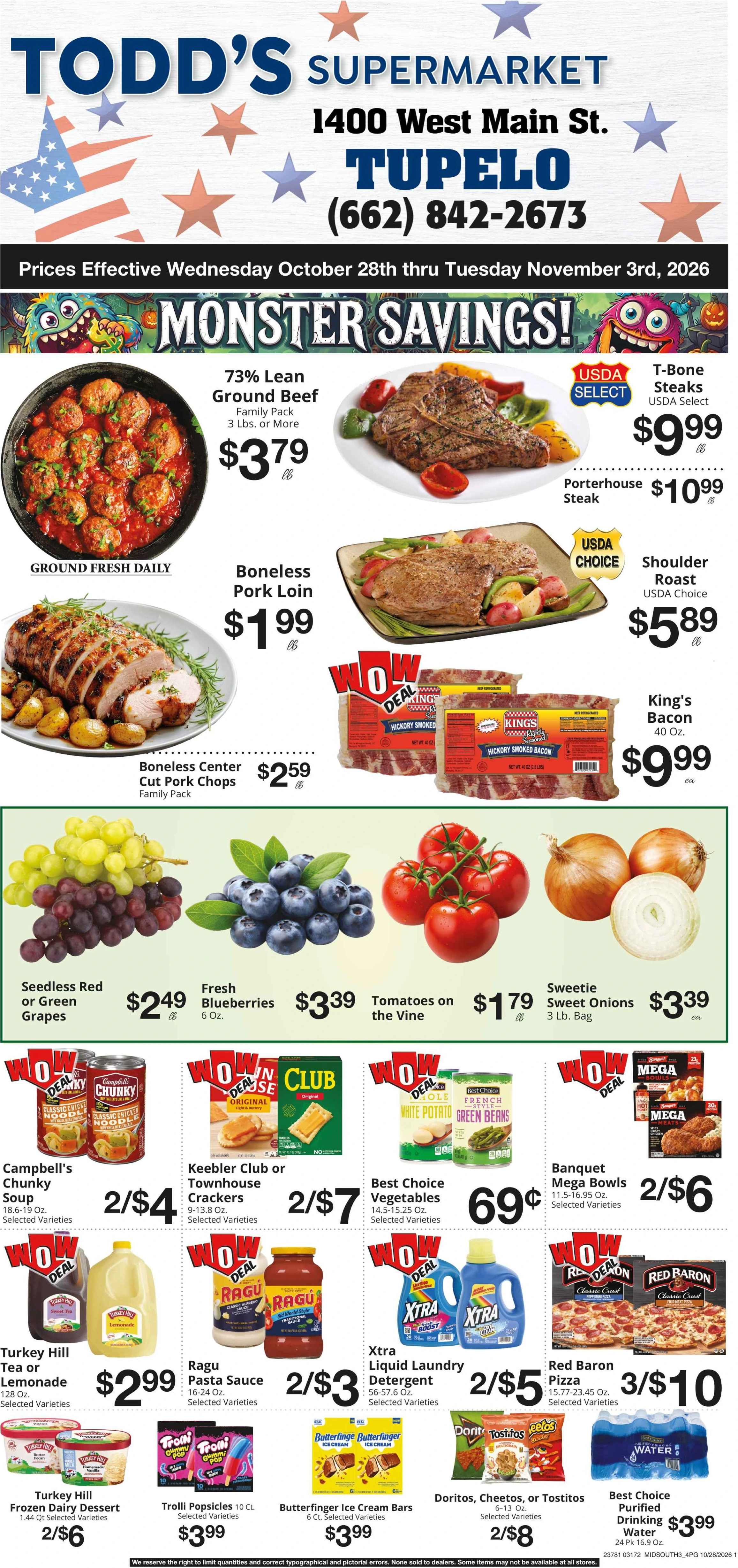 Todd's Big Star Weekly Ad - Page 1