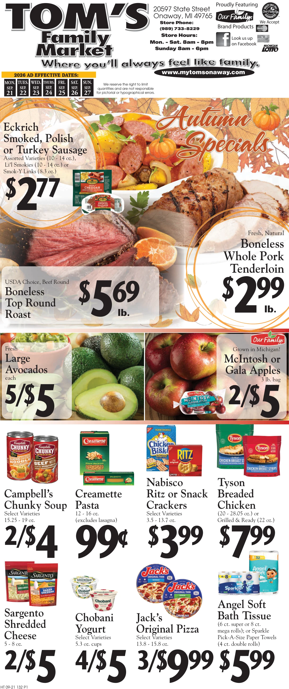 Tom's Family Market Tom's Family Market - Page 1
