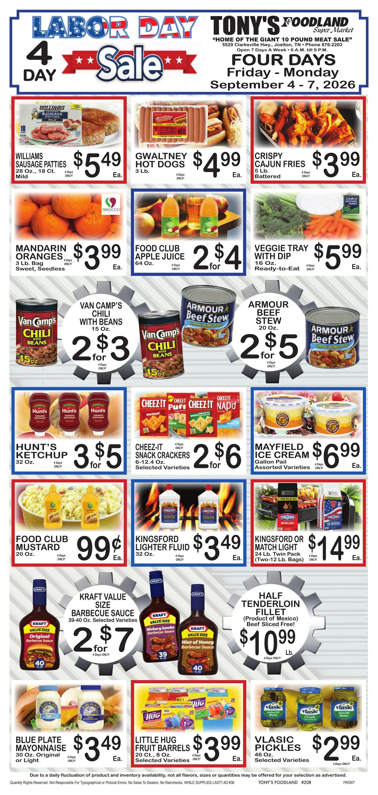 Tony's Foodland Indexed Weekly - Page 4