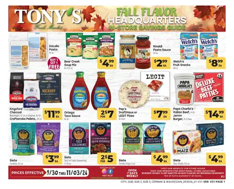 October Savings Guide