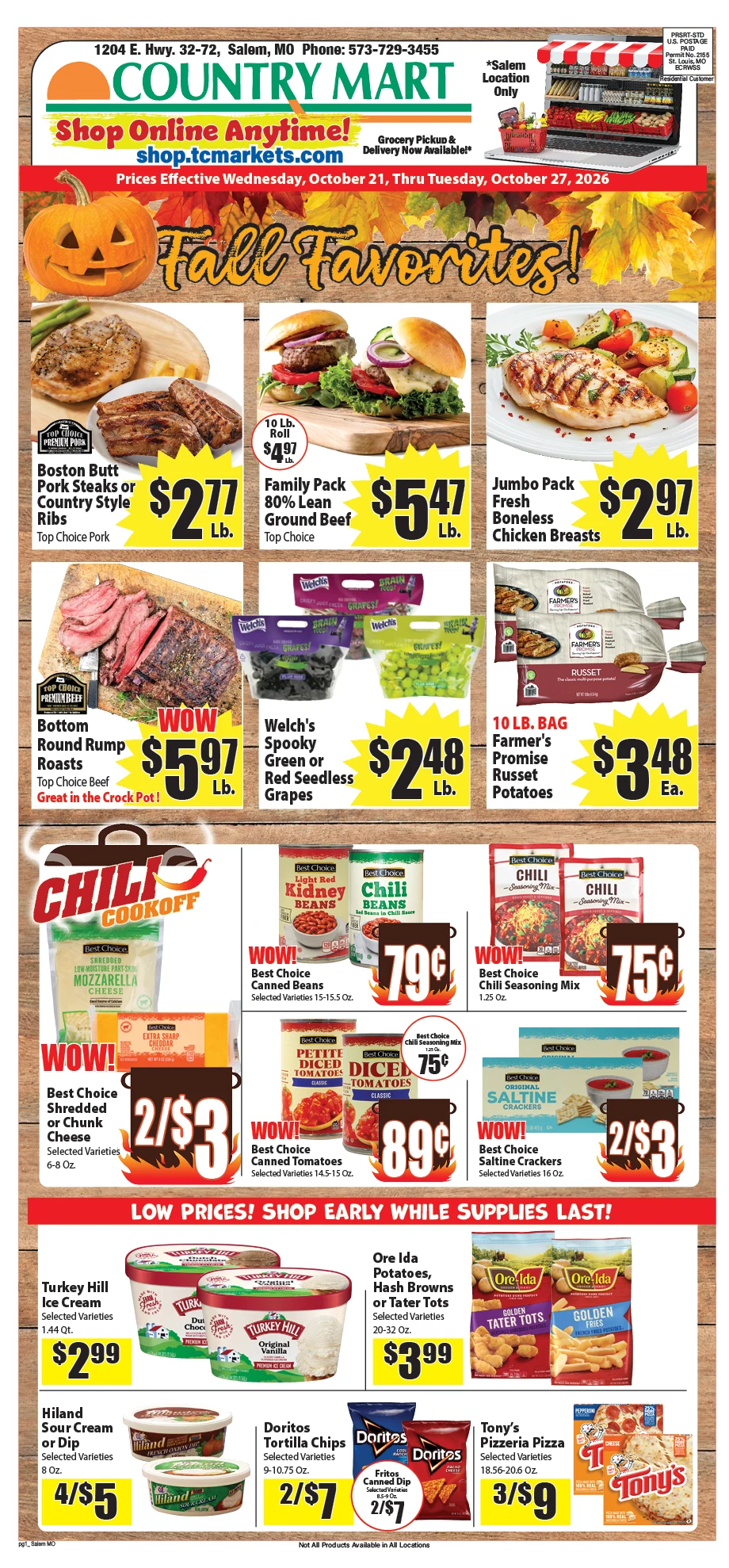 Town & Country Supermarket Weekly Ad - Page 1