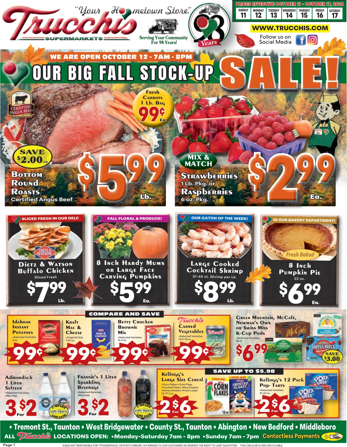 Trucchi's Supermarket Weekly Ad - Page 1