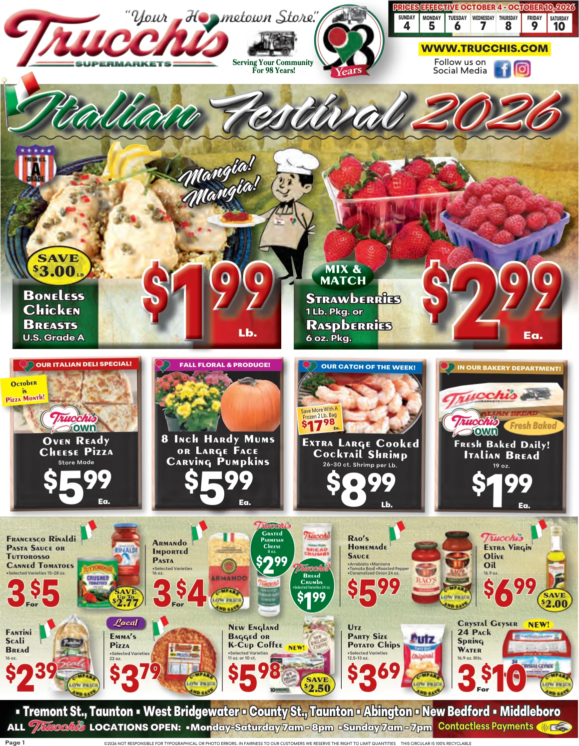 Trucchi's Supermarket Weekly Ad - Page 1