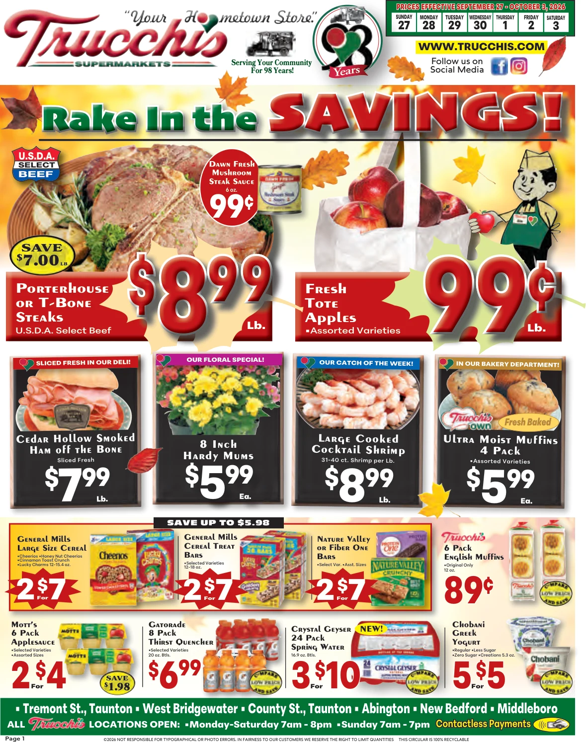 Trucchi's Supermarket Weekly Ad - Page 1