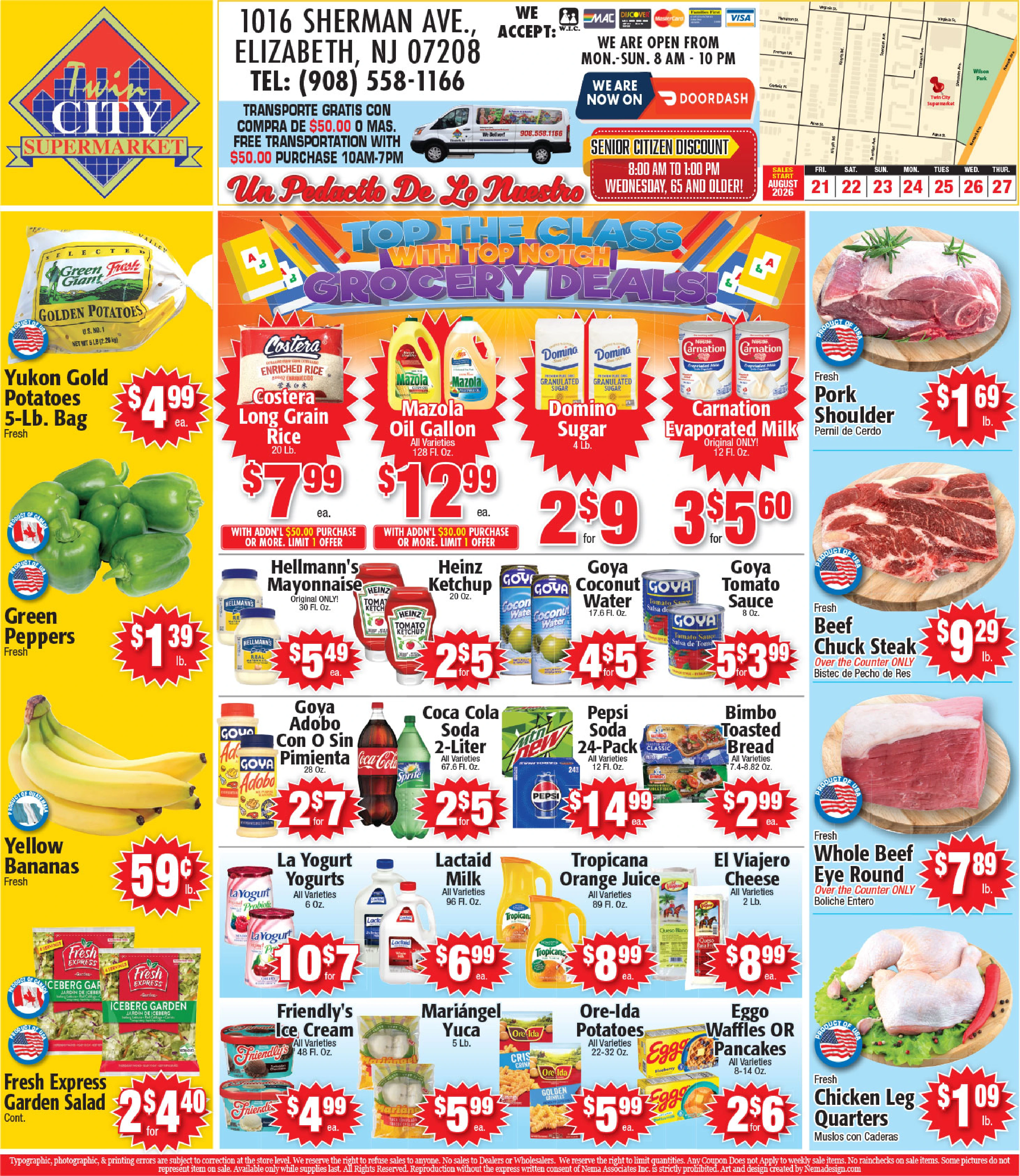 Twin City Supermarket - Elizabeth Weekly Circular - Page 1