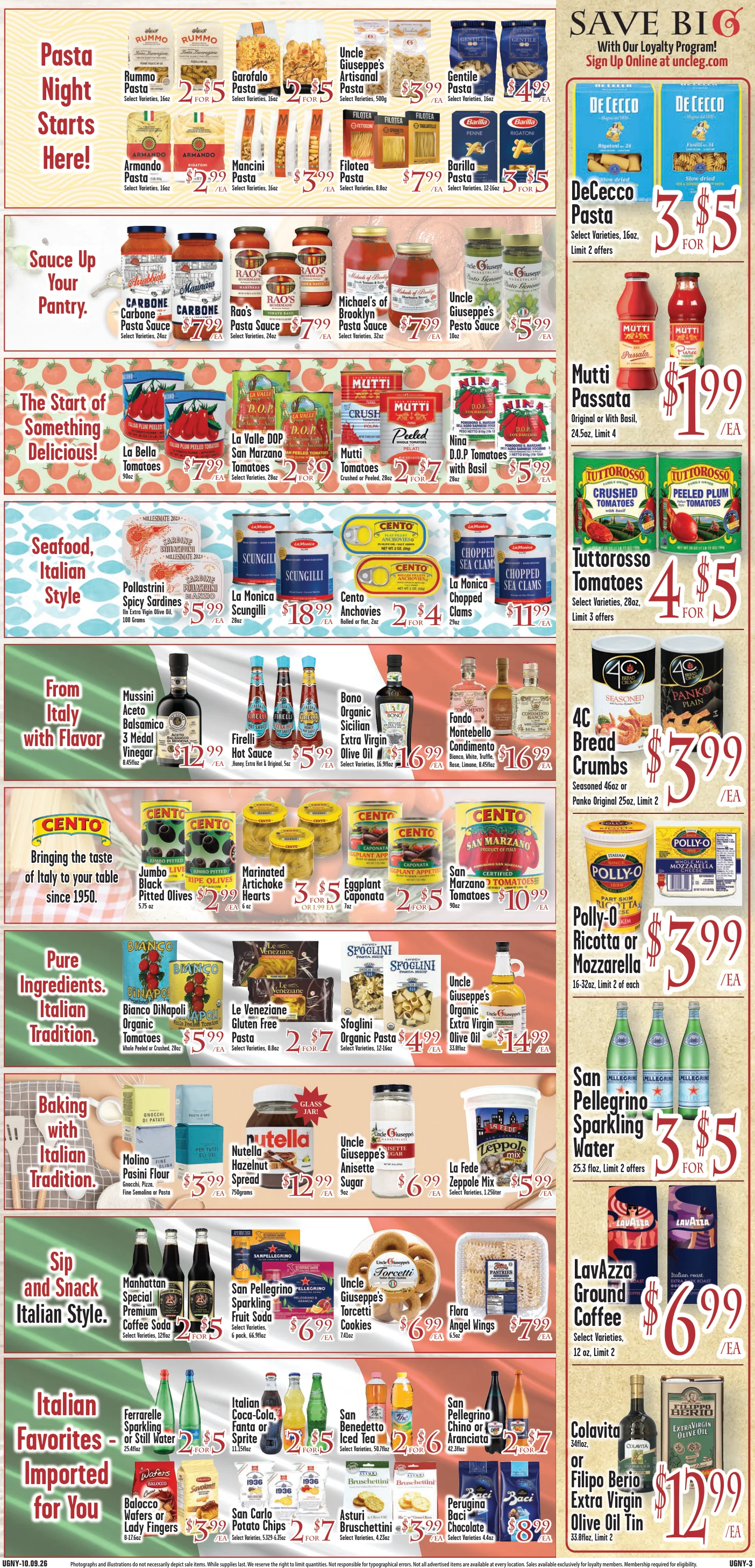 Uncle Giuseppe's New York Uncle Giuseppe's Circular 10/09 - 10/15 - Page 3
