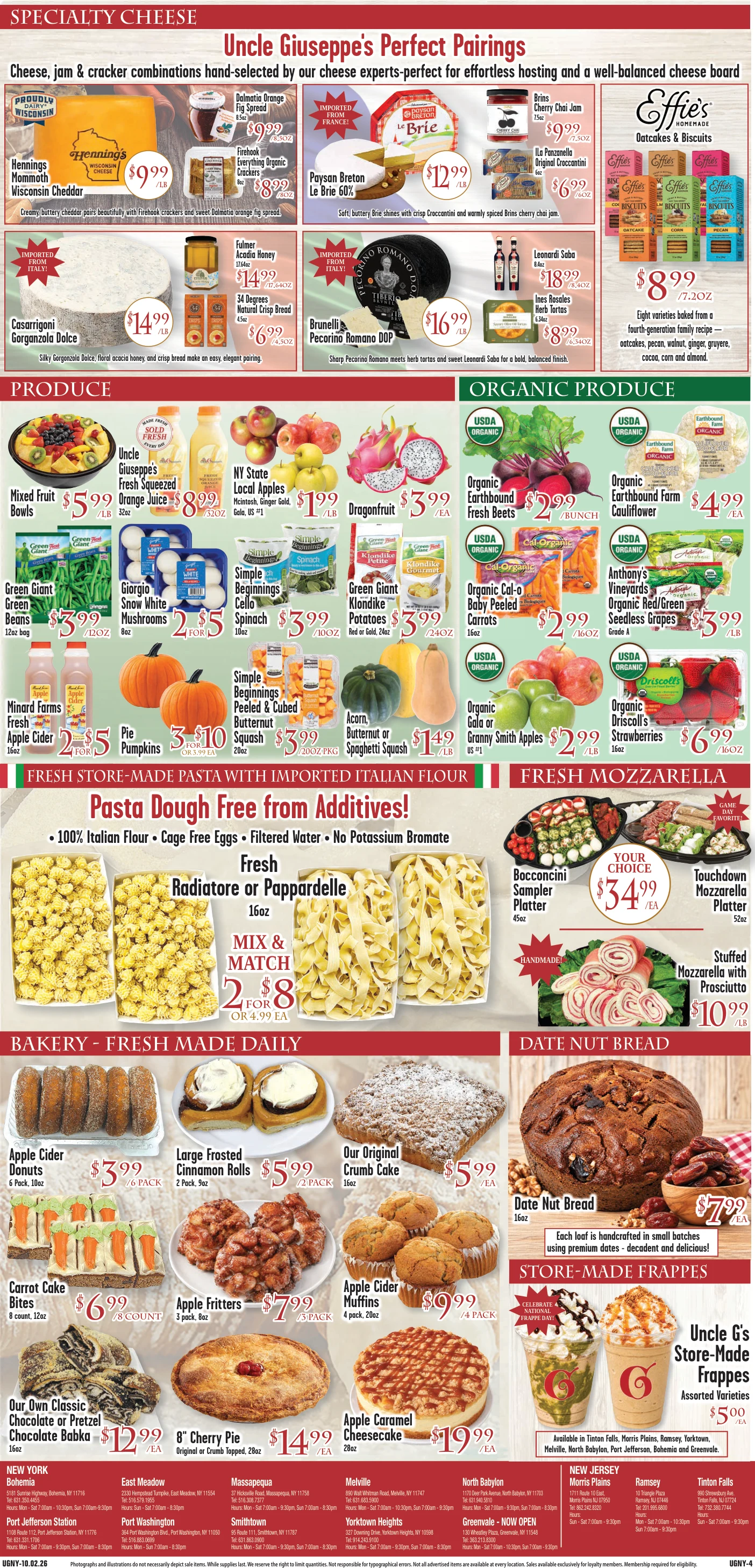 Uncle Giuseppe's New Jersey Uncle Giuseppe's Circular 10/02 - 10/08 - Page 4