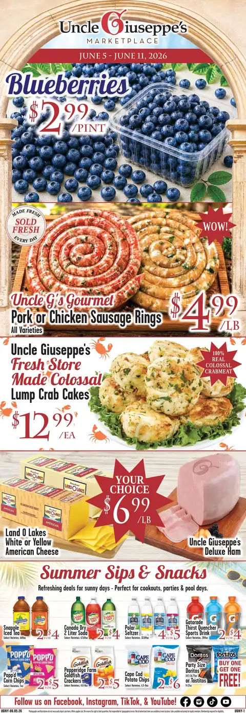 Uncle Giuseppe's Circular 6/5-6/11