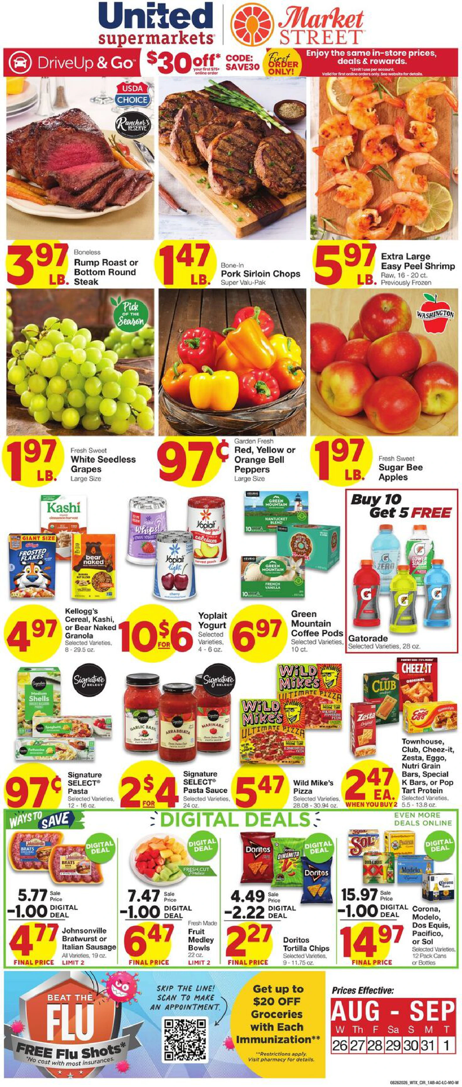 United Supermarkets Weekly Ad - Page 1