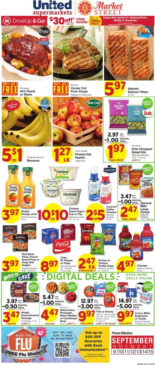 United Supermarkets Weekly Ad - Page 1
