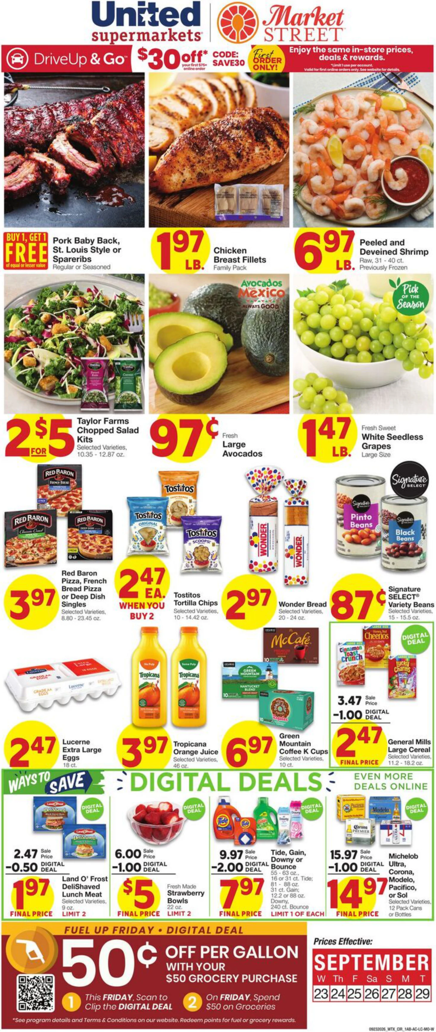 United Supermarkets Weekly Ad - Page 1