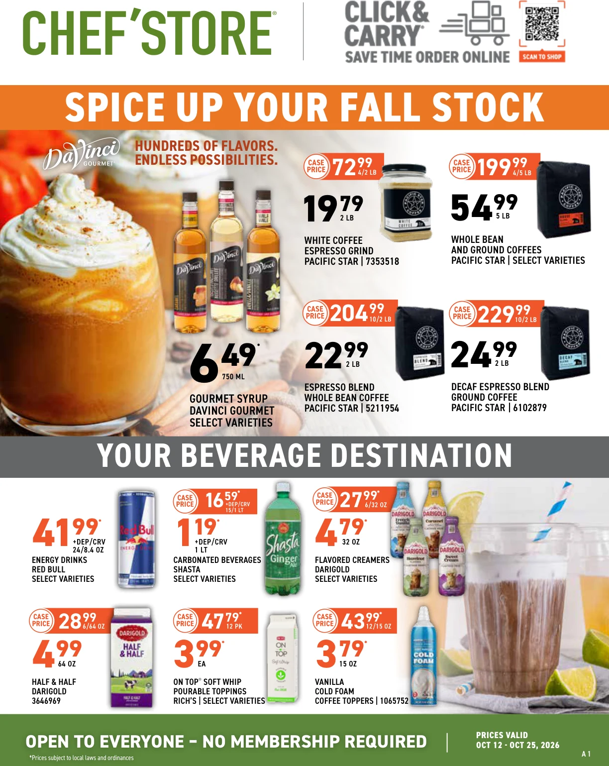 US Foods CHEF’STORE Espresso Specials Oct 12 - Oct 25, 2026 - Page 1