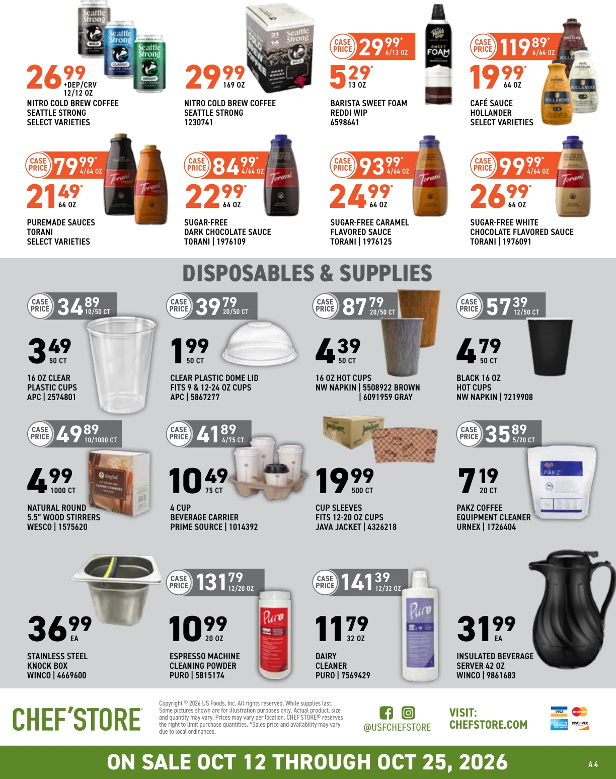 US Foods CHEF’STORE Espresso Specials Oct 12 - Oct 25, 2026 - Page 4