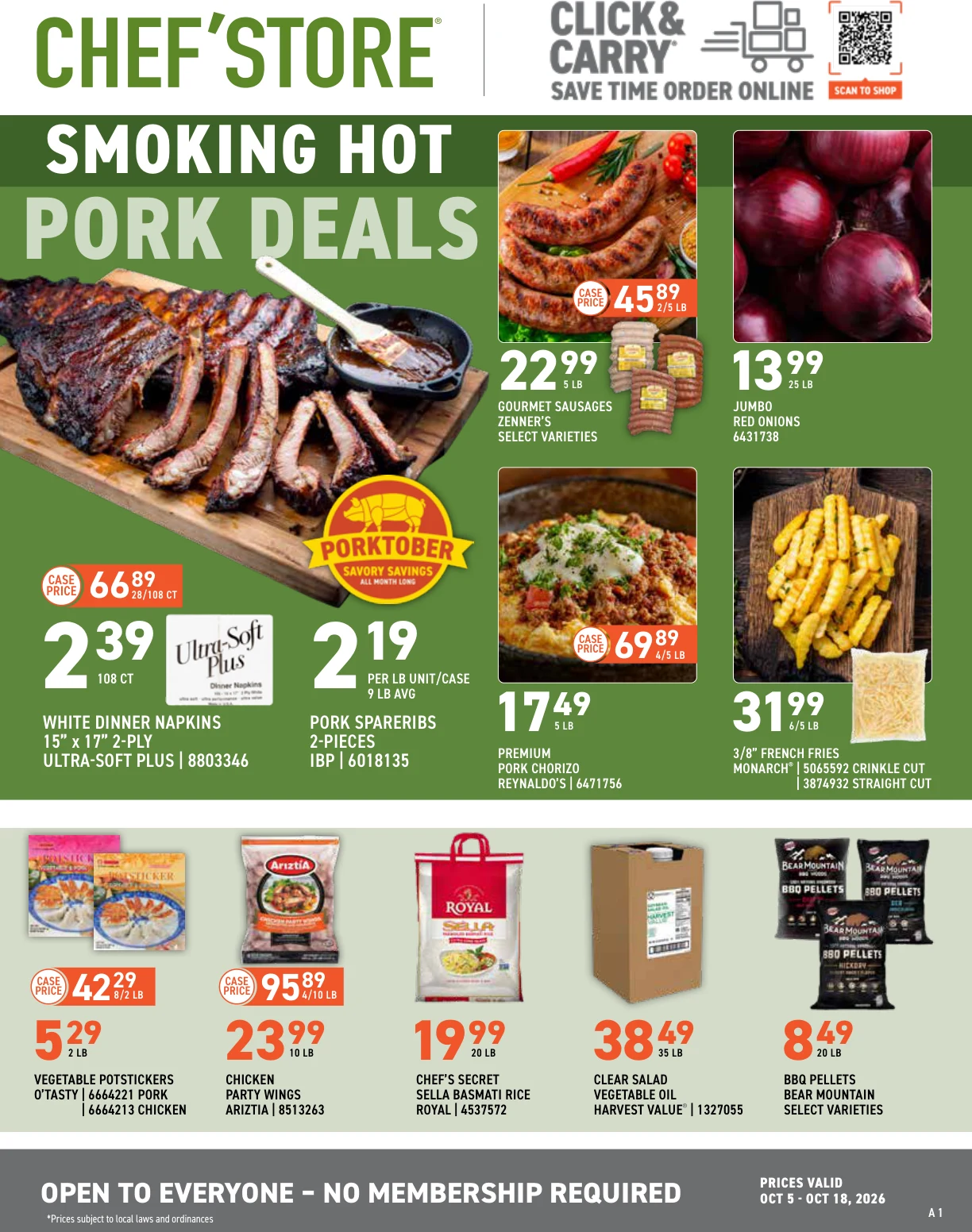 US Foods CHEF’STORE Biweekly Specials Oct 5 - Oct 18, 2026 - Page 1