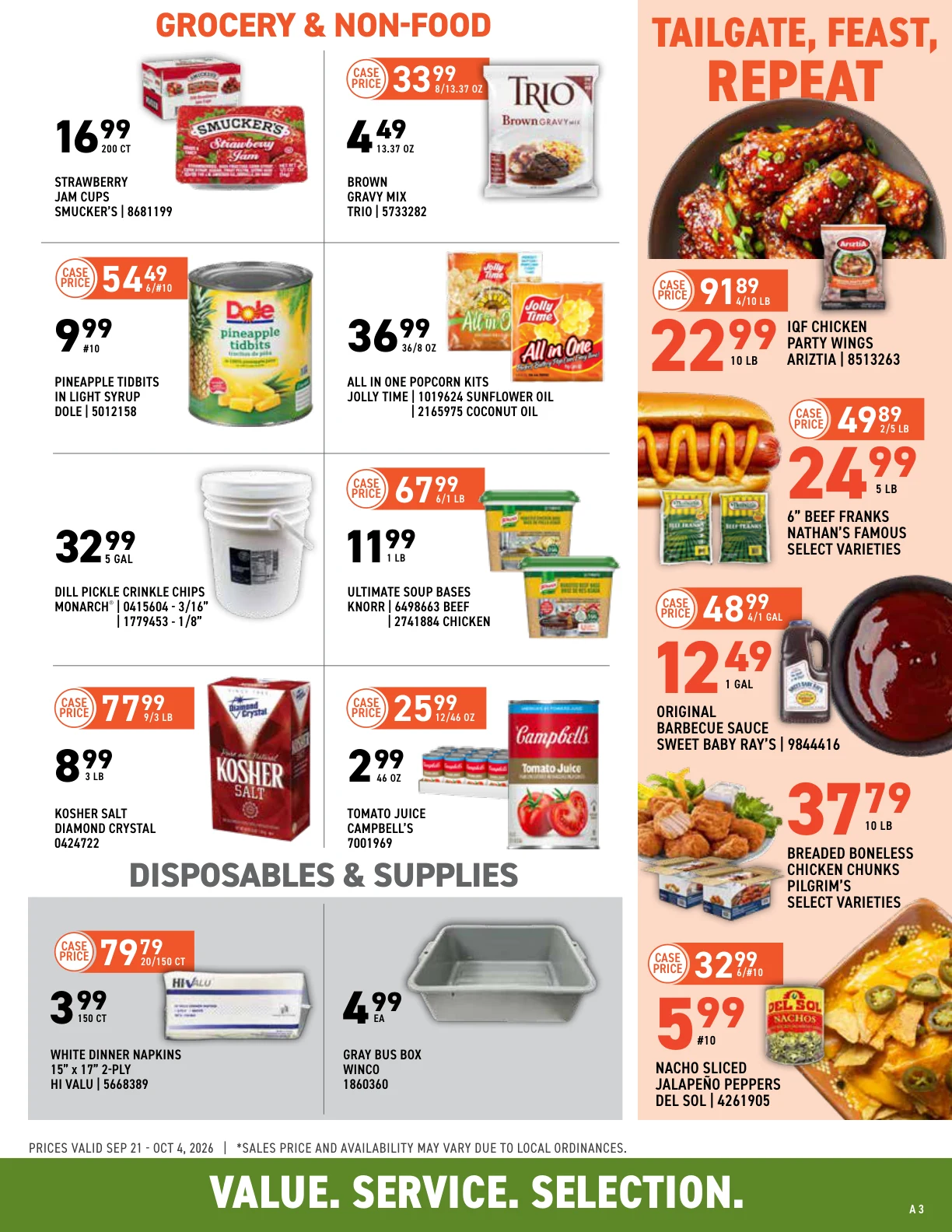 US Foods CHEF’STORE Biweekly Specials Sep 21 - Oct 4, 2026 - Page 3