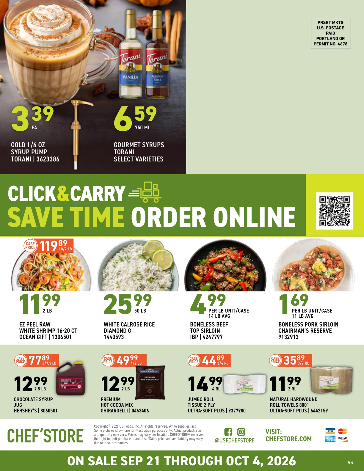 US Foods CHEF’STORE Biweekly Specials Sep 21 - Oct 4, 2026 - Page 4