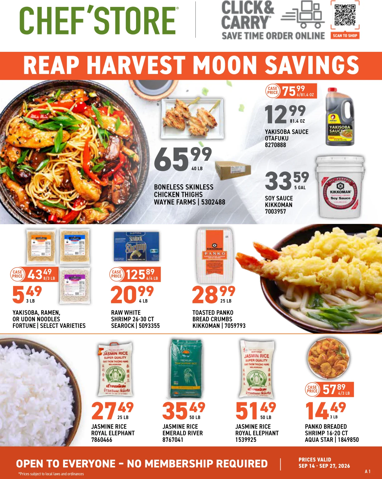 US Foods CHEF’STORE Harvest Moon Specials Sep 14 - Sep 27, 2026 - Page 1
