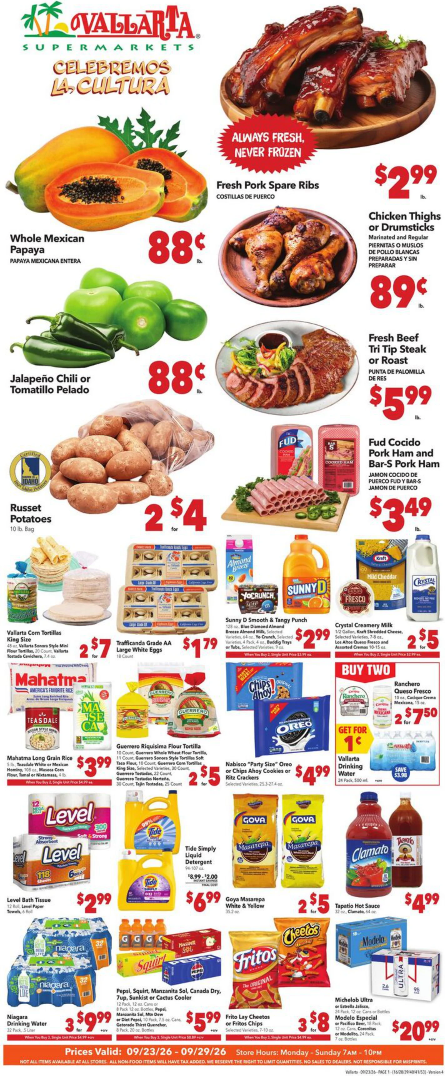 Vallarta Supermarkets Grocery Savings - Page 1