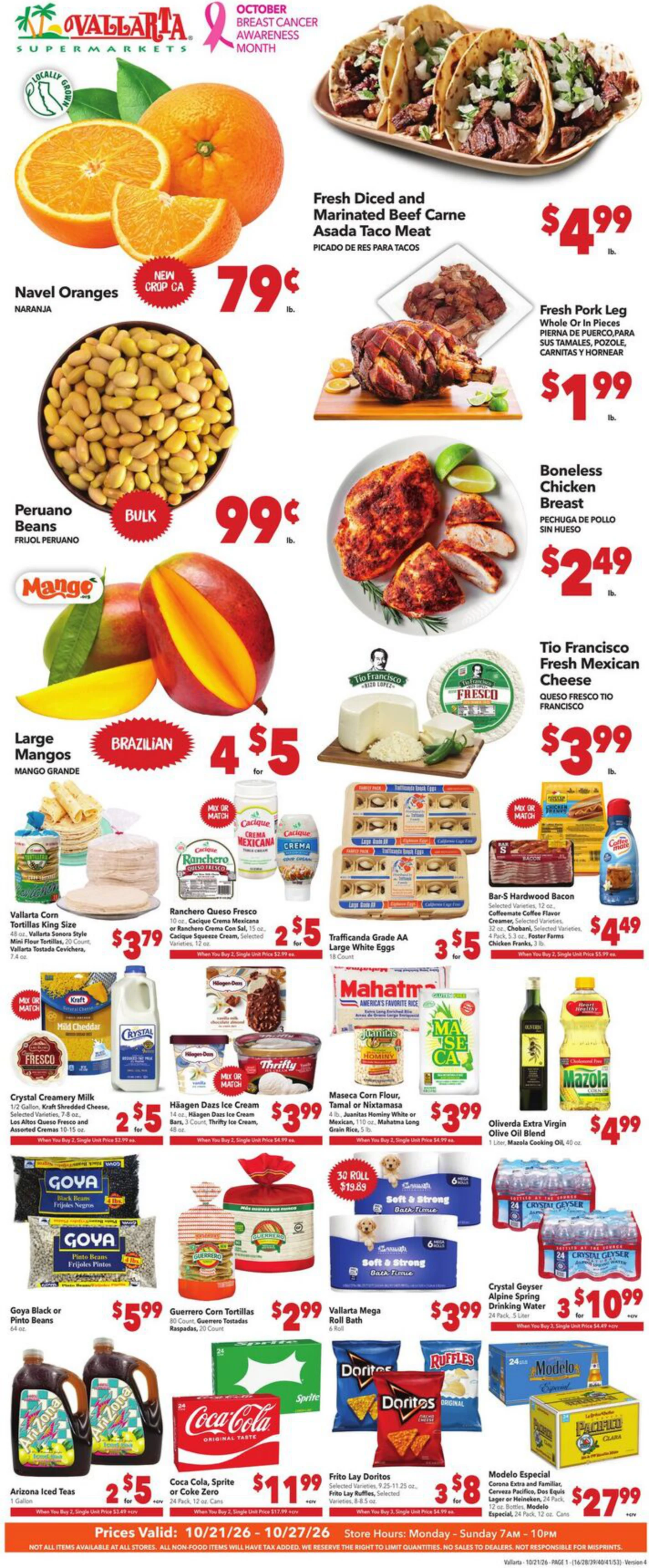 Vallarta Supermarkets Grocery Savings - Page 1