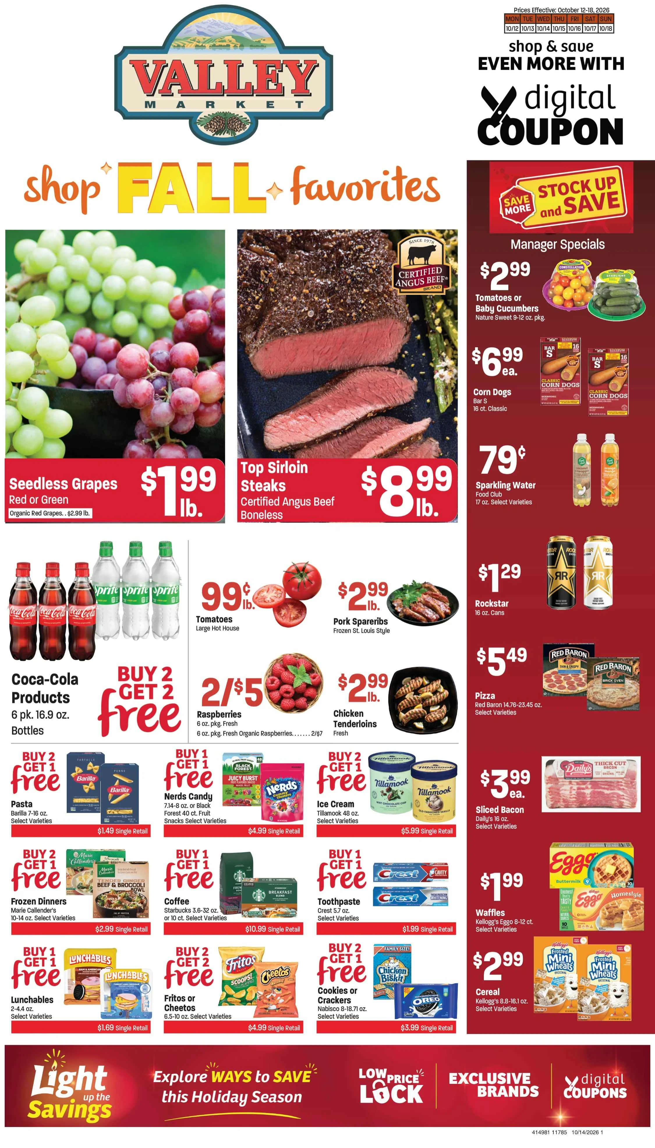 Valley Market Weekly Ad - Page 1