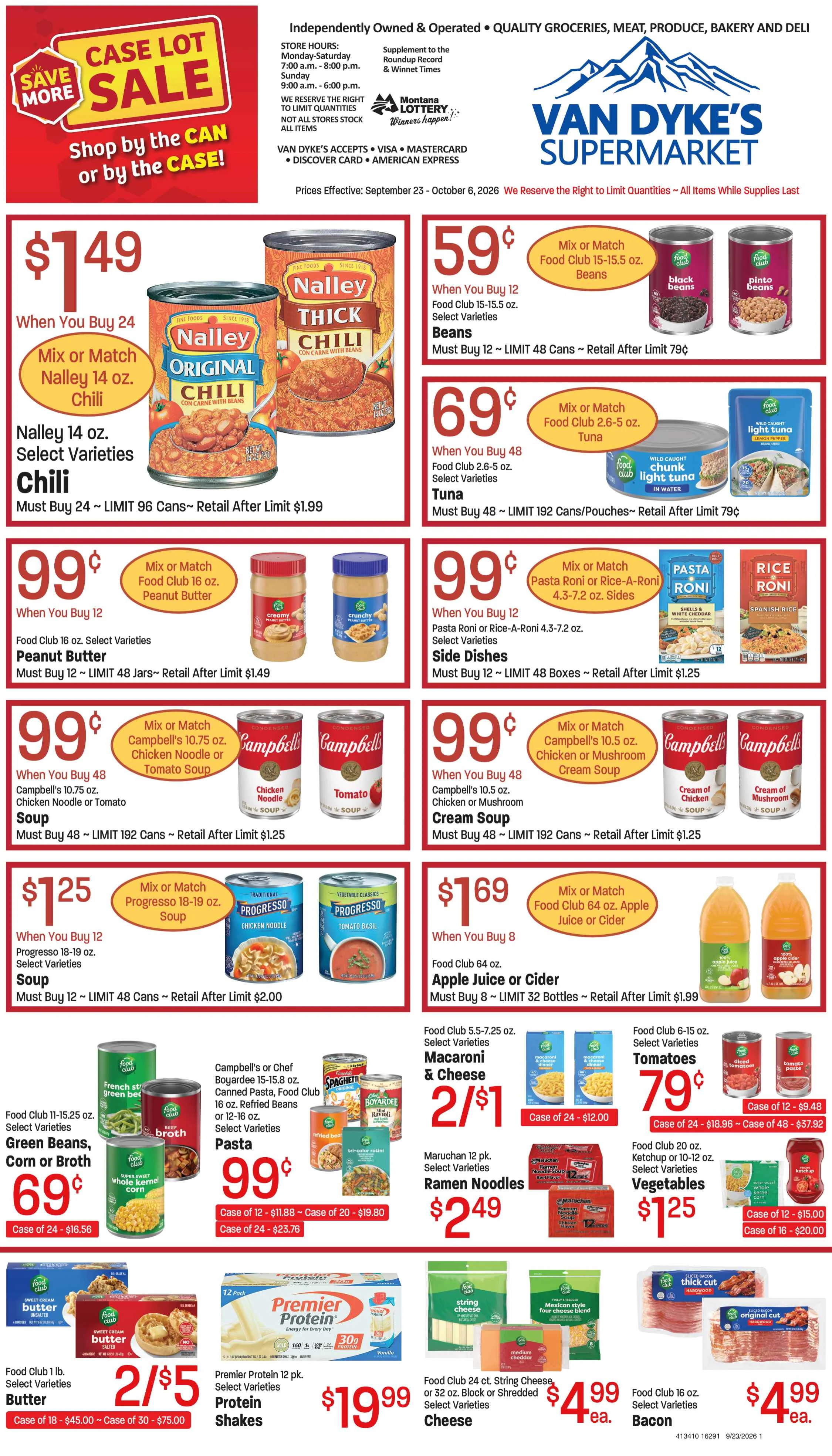 Van Dyke's Grocery PAG AB 4pg Caselot1 - PAG AB Select - September 23, 2026 - Page 1