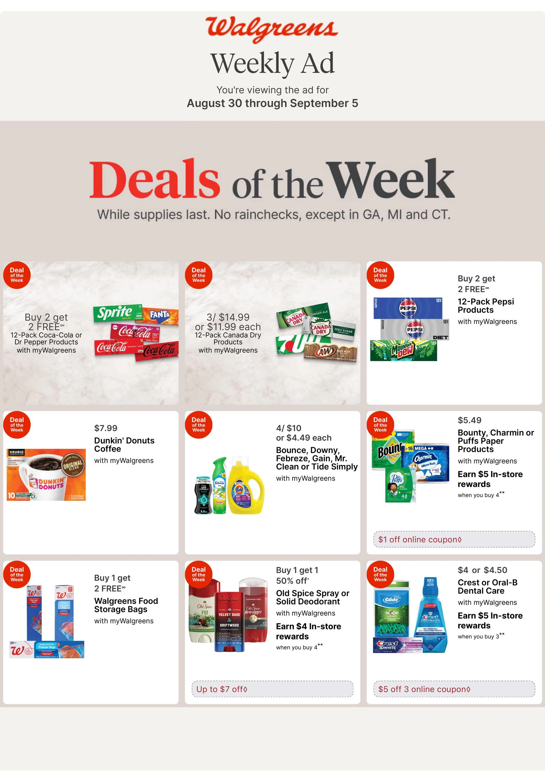 Walgreens Weekly Ad - Page 1