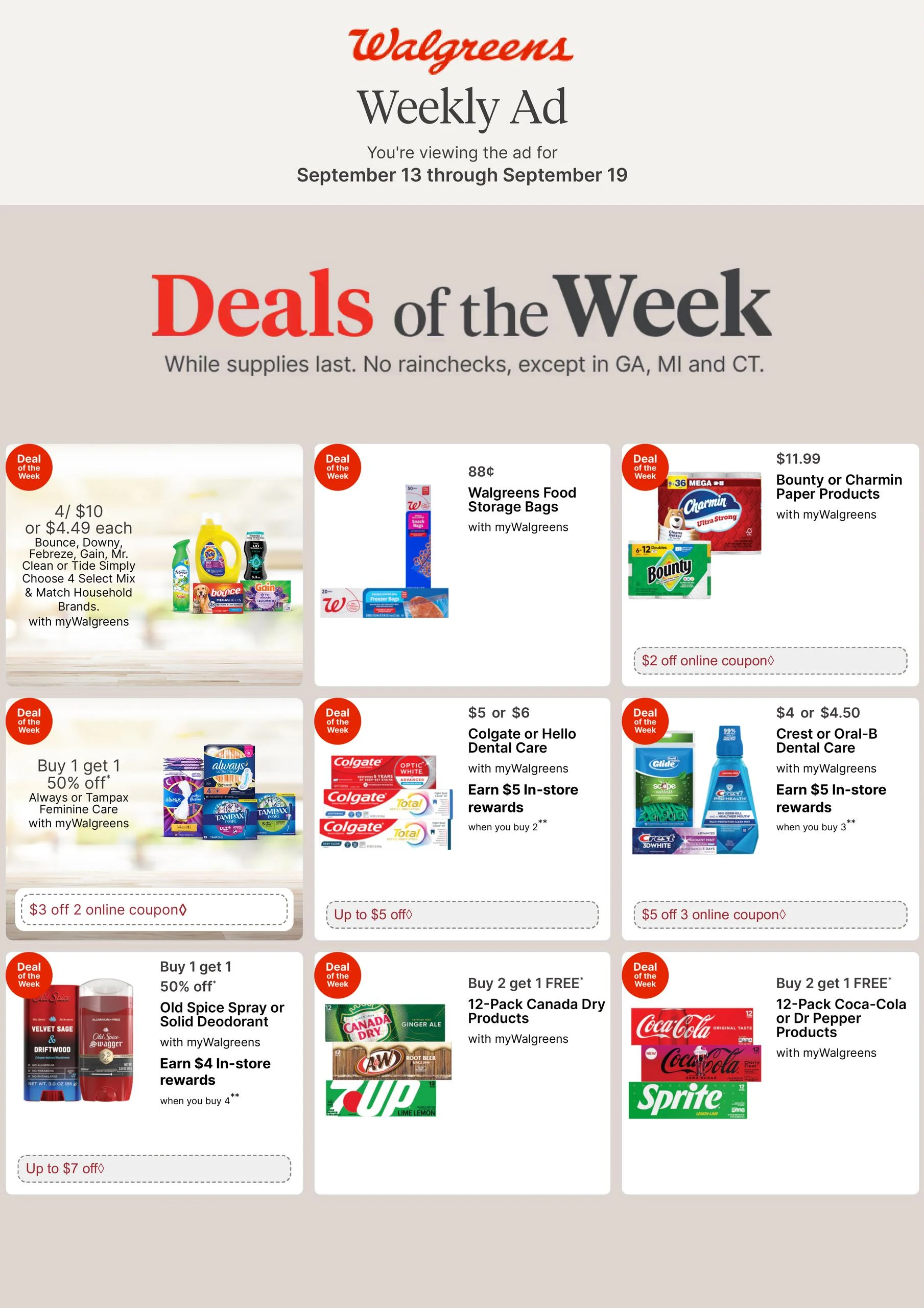 Walgreens Weekly Ad - Page 1