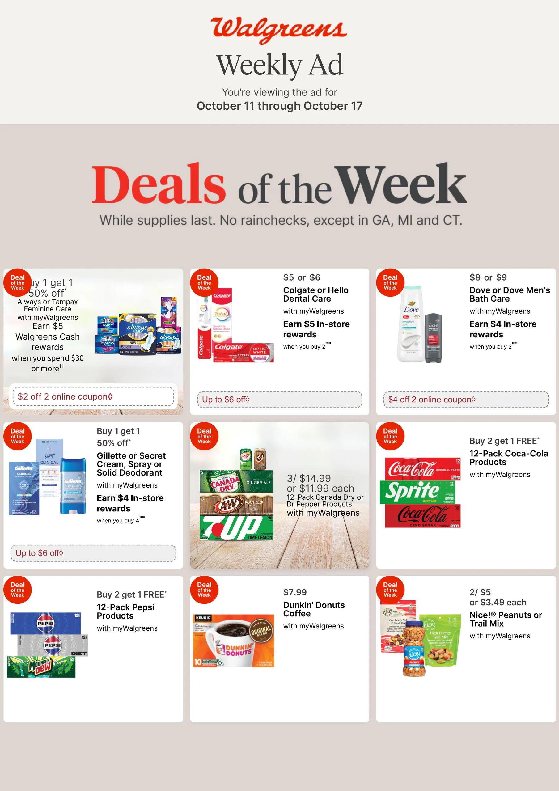 Walgreens Weekly Ad - Page 1
