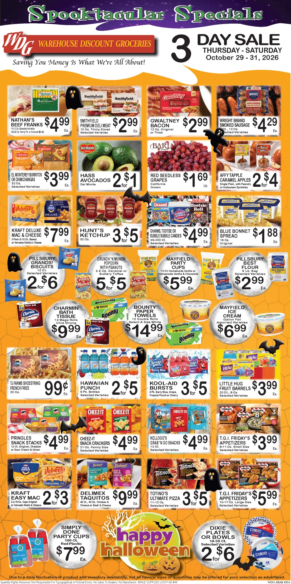 Warehouse Discount Groceries Arab WDG Weekly Ad - Page 3