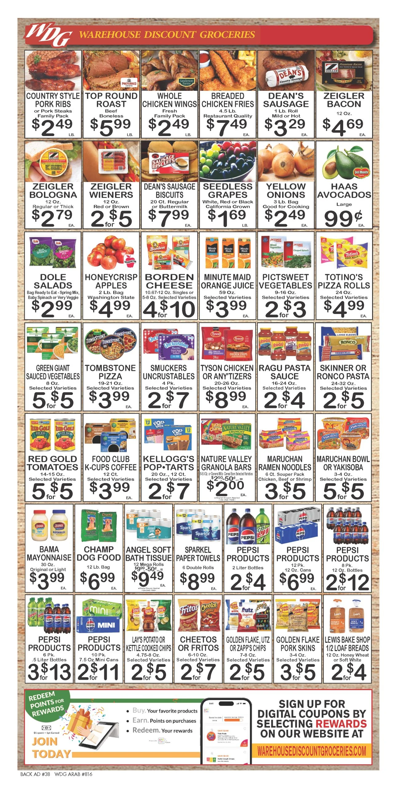 Warehouse Discount Groceries Arab WDG Weekly Ad - Page 2