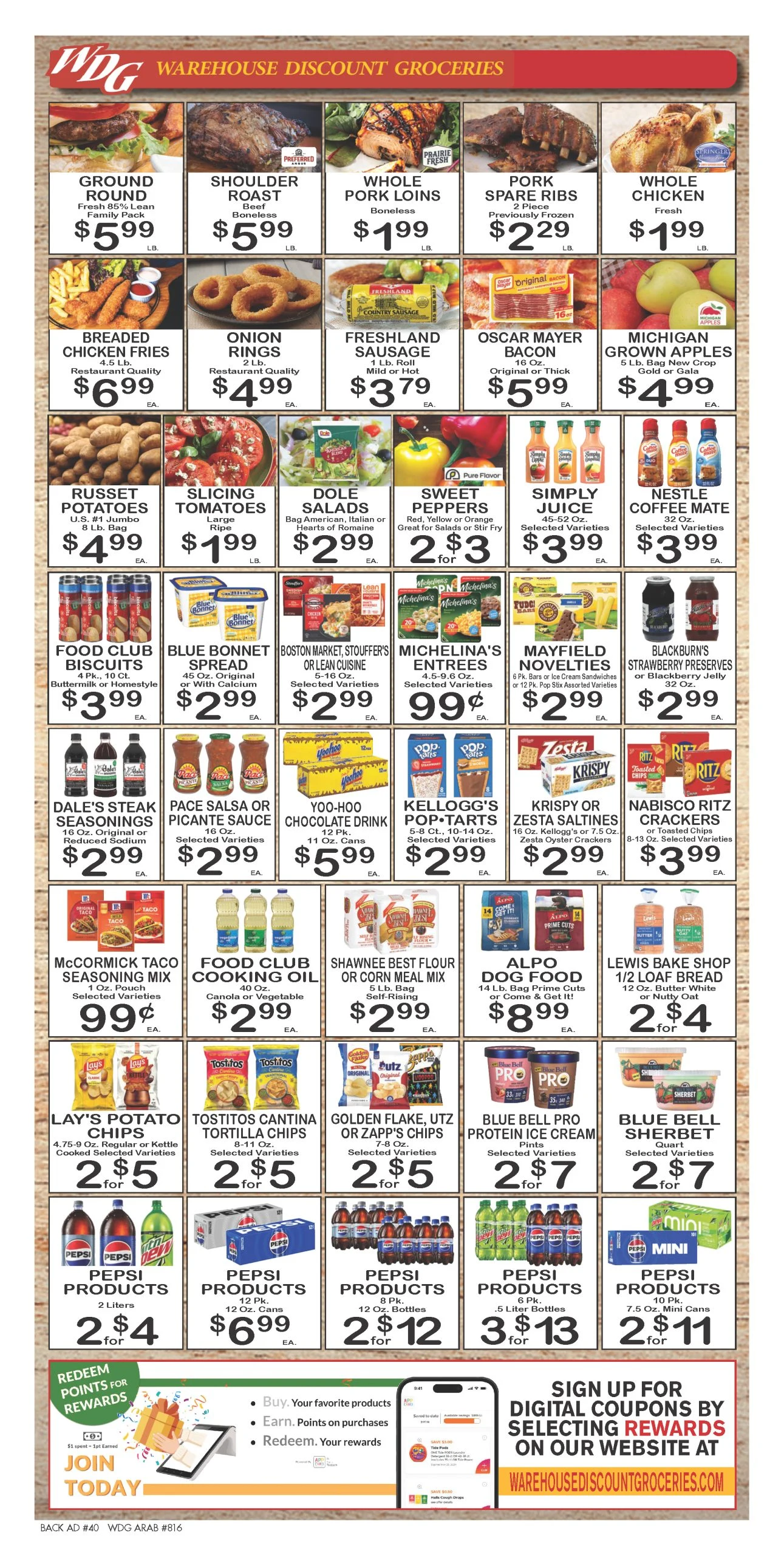 Warehouse Discount Groceries Arab WDG Weekly Ad - Page 2