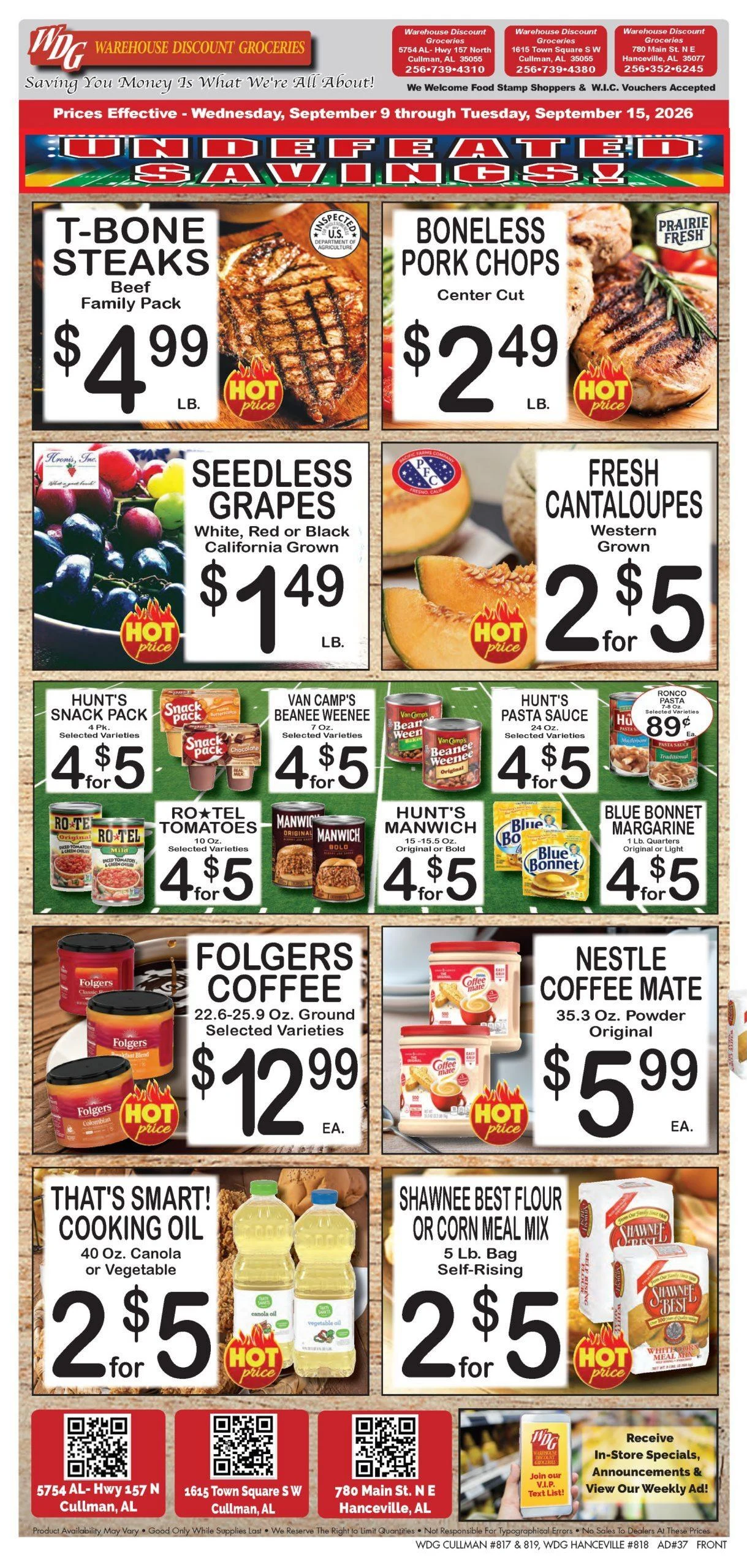 Warehouse Discount Groceries Indexed Weekly - Page 1