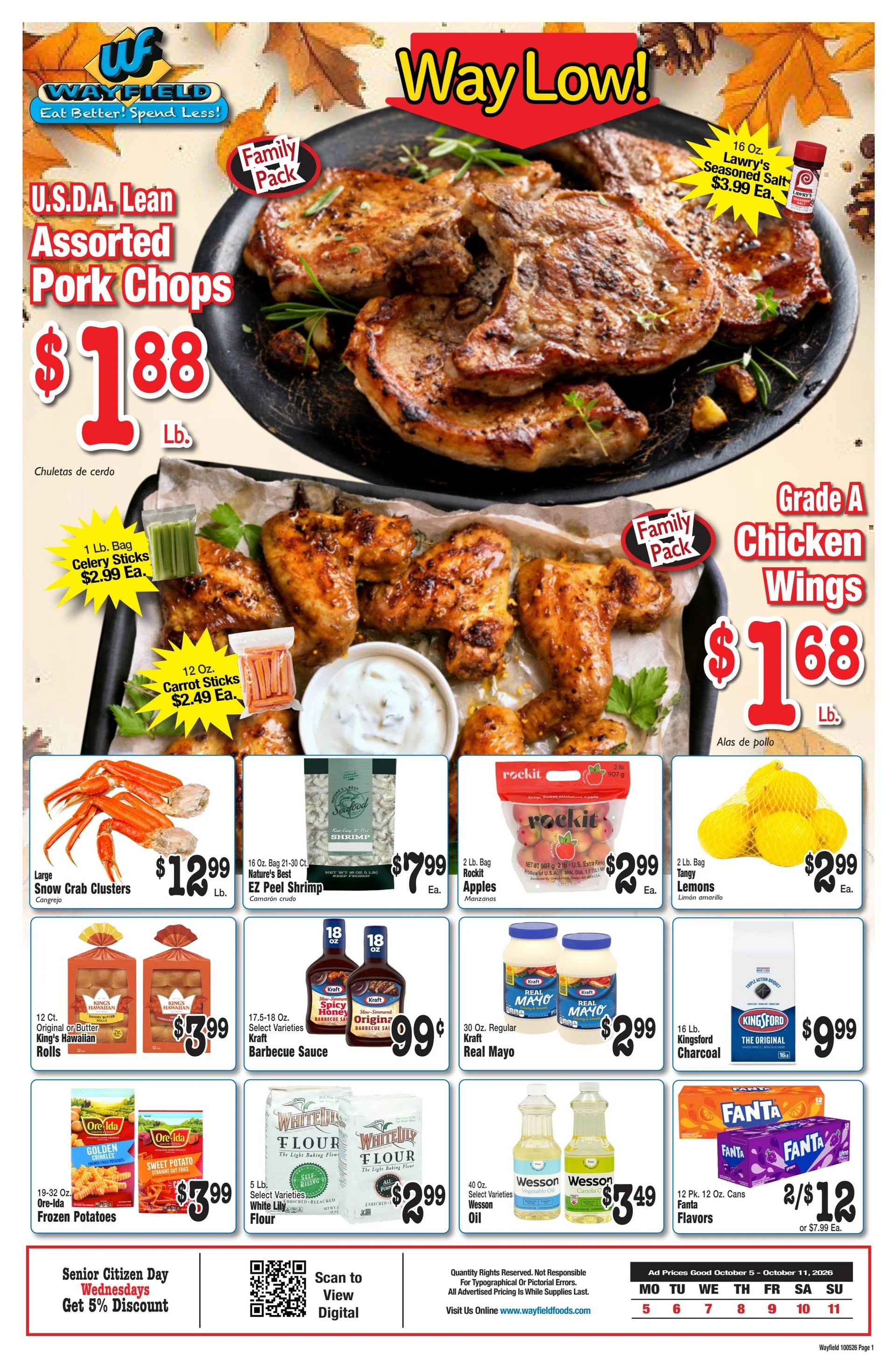 Wayfield Foods Weekly Ad 10/5/2026 - 10/11/2026 - Page 1