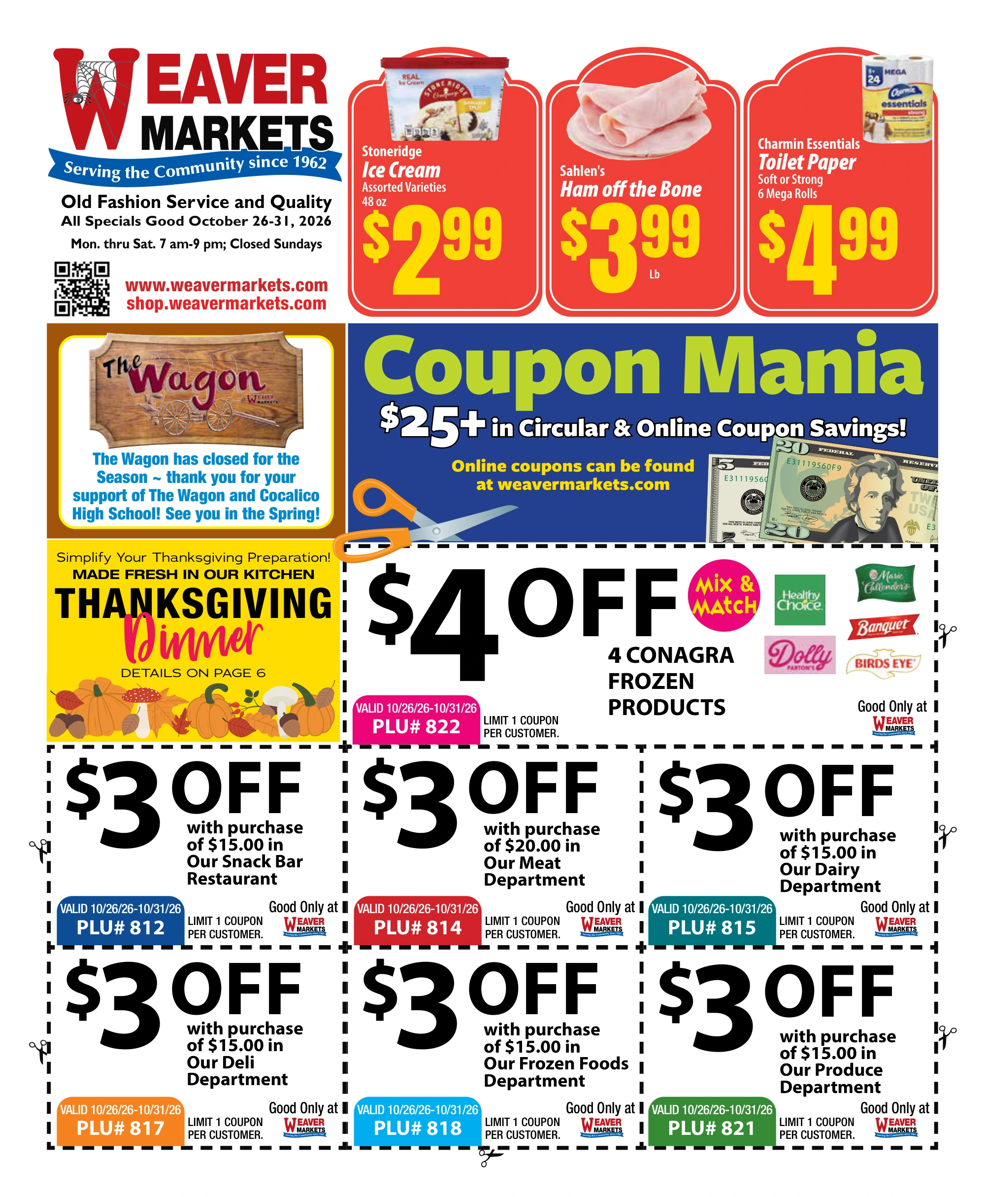 Weaver Markets Weaver Markets Weekly Ad - Page 1