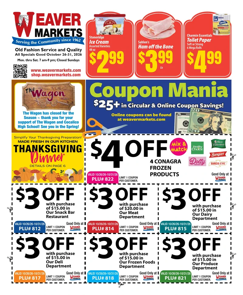 Weaver Markets Weekly Ad