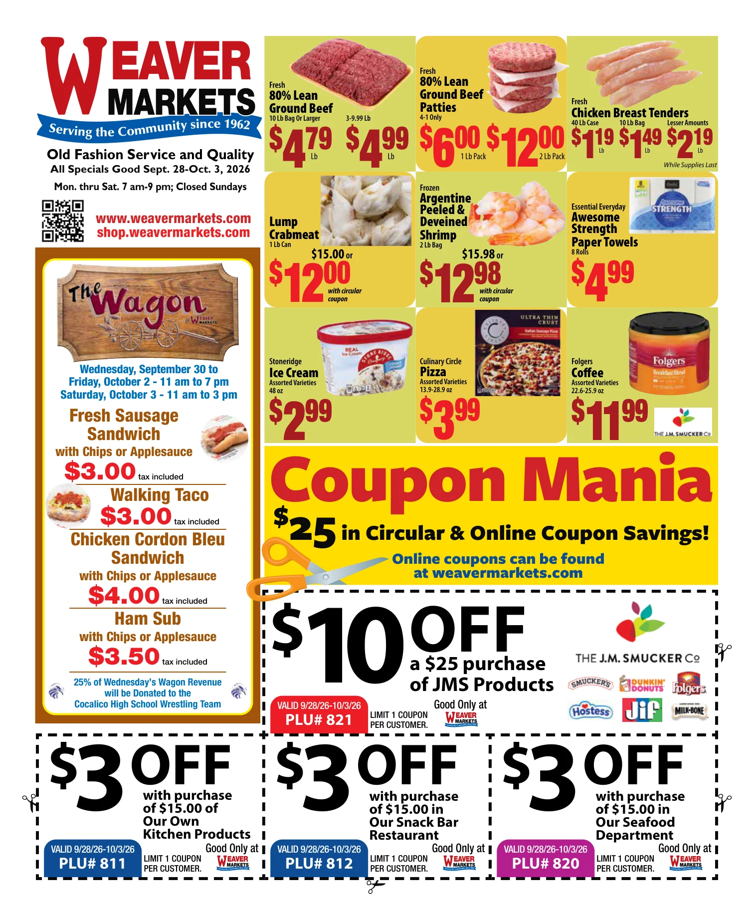 Weaver Markets Weaver Markets Weekly Ad - Page 1
