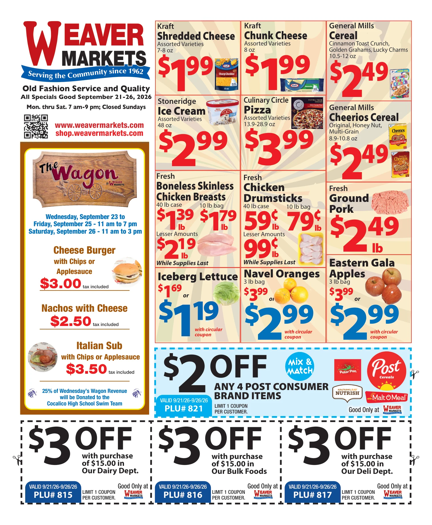 Weaver Markets Weaver Markets Weekly Ad - Page 1