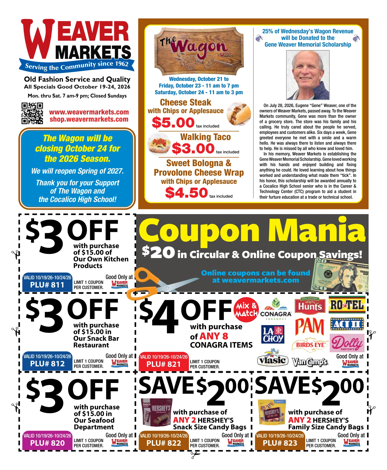 Weaver Markets Weaver Markets Weekly Ad - Page 1