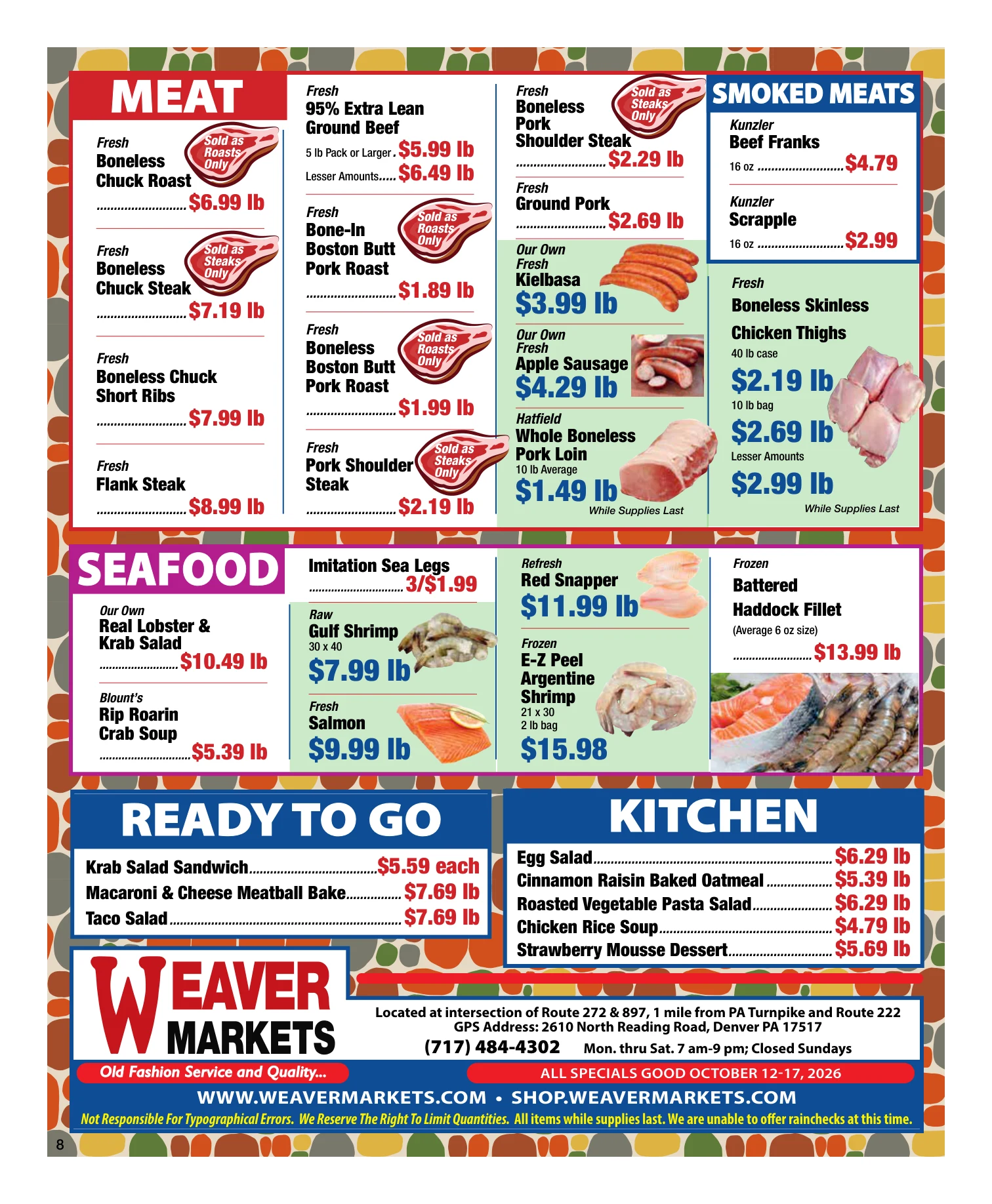Weaver Markets Weaver Markets Weekly Ad - Page 8
