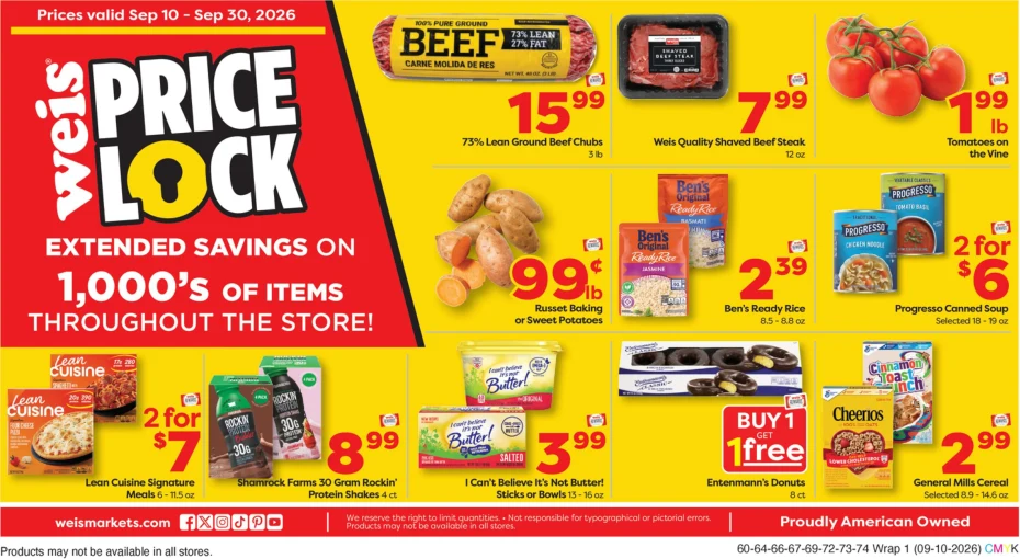 Weis Markets Weekly Circular - Page 1