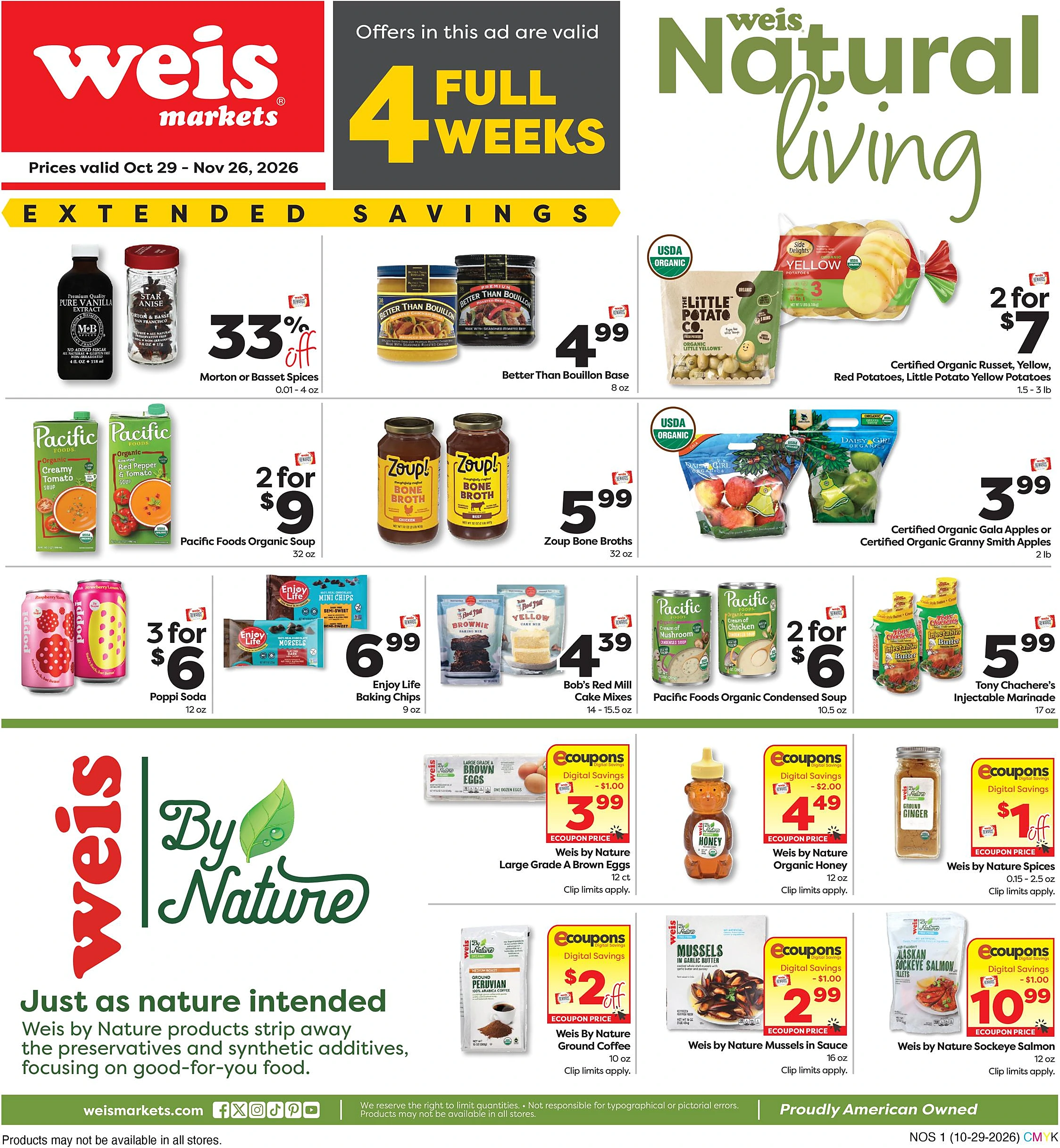 Weis Markets Natural & Organic - Page 1