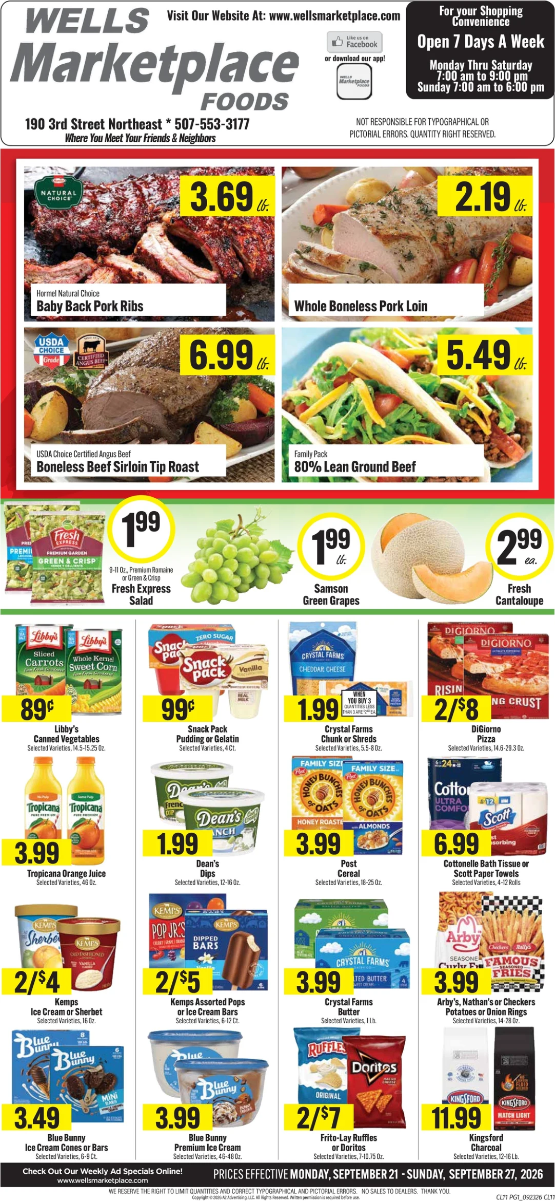 Wells Marketplace Foods Wells Marketplace Foods - Page 1