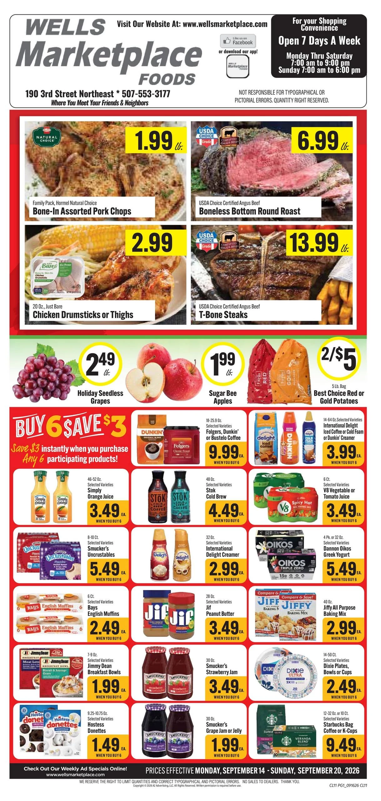 Wells Marketplace Foods Indexed Weekly - Page 1