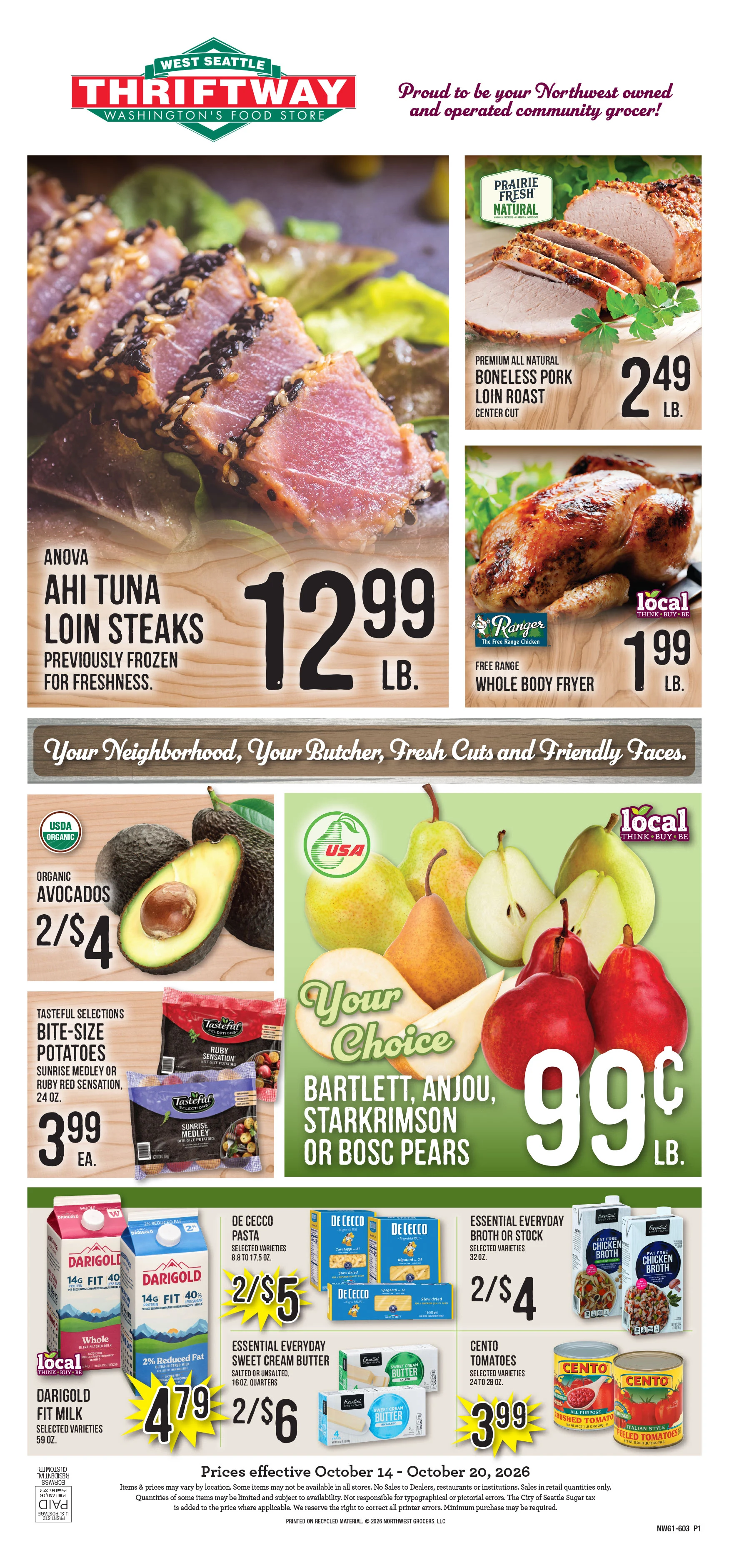 West Seattle Thriftway Weekly Ad - Page 1