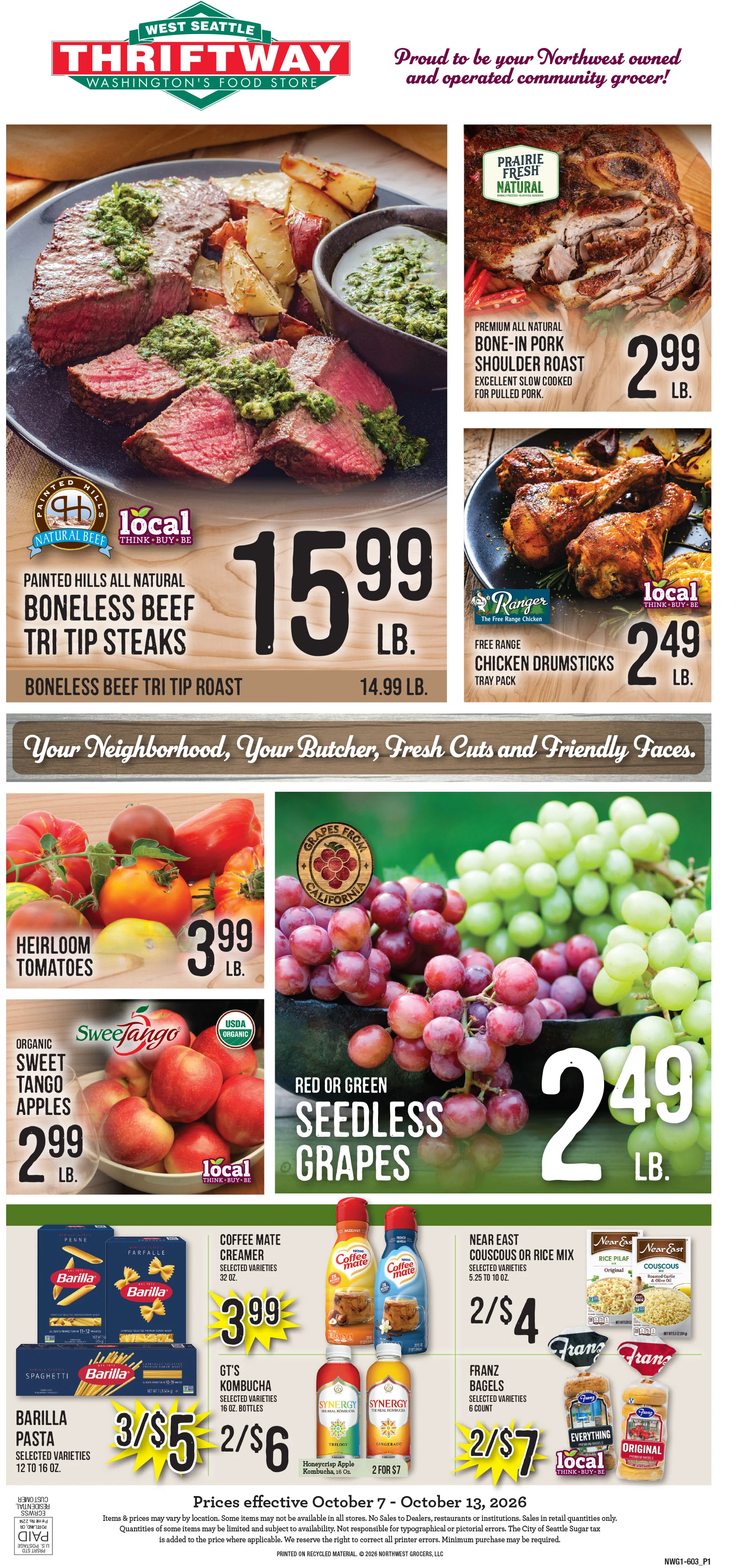 West Seattle Thriftway Weekly Ad - Page 1