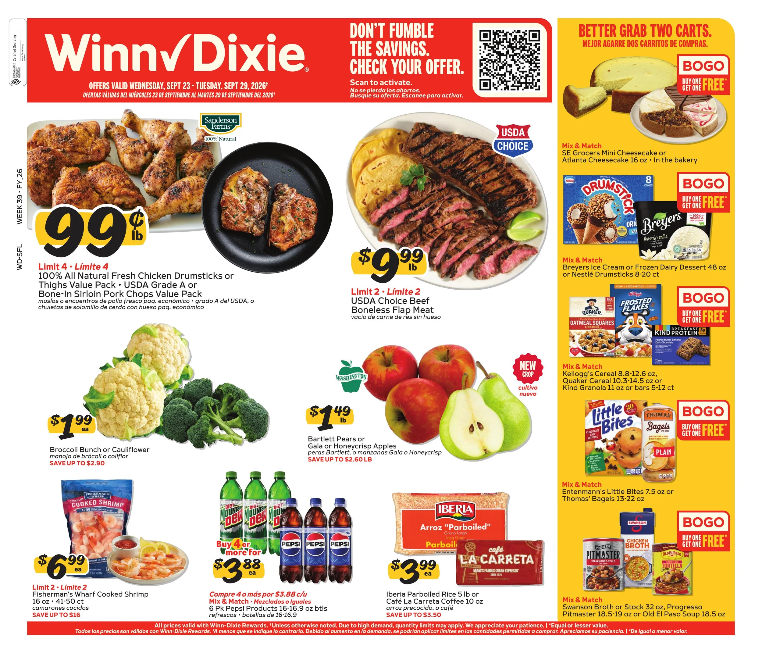 Winn-Dixie Weekly Ad Sep 23 - 29, 2026 - Page 1