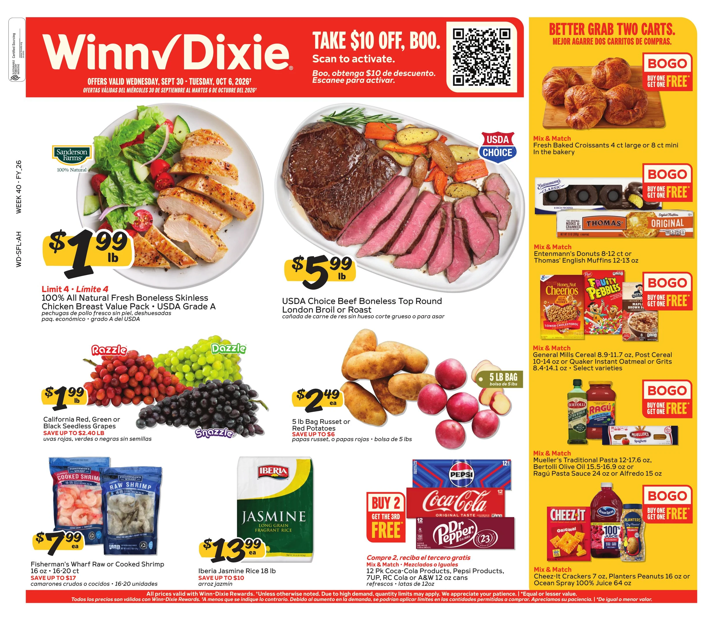 Winn-Dixie Weekly Ad Sep 30 - Oct 6, 2026 - Page 1