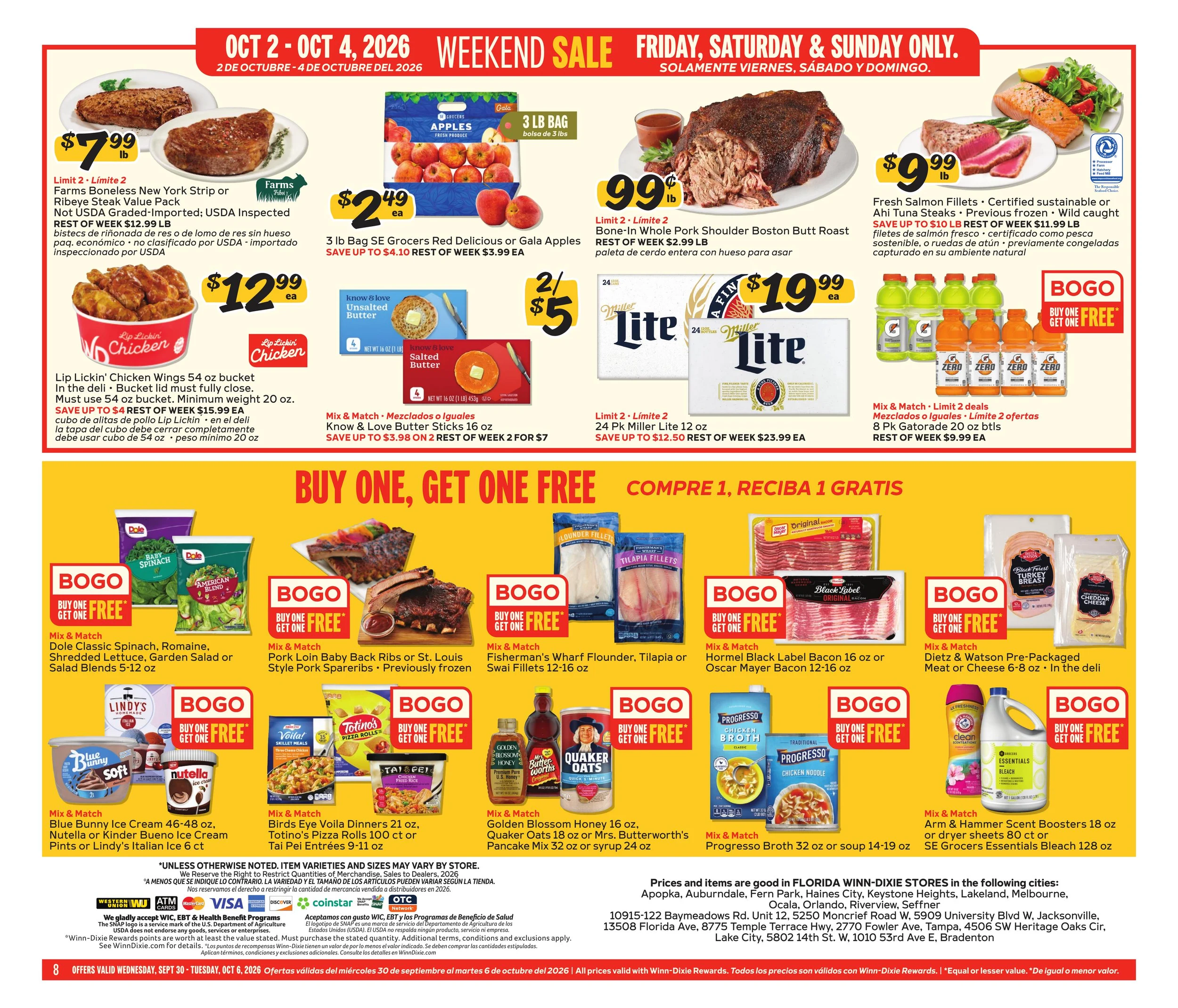 Winn-Dixie Weekly Ad Sep 30 - Oct 6, 2026 - Page 8