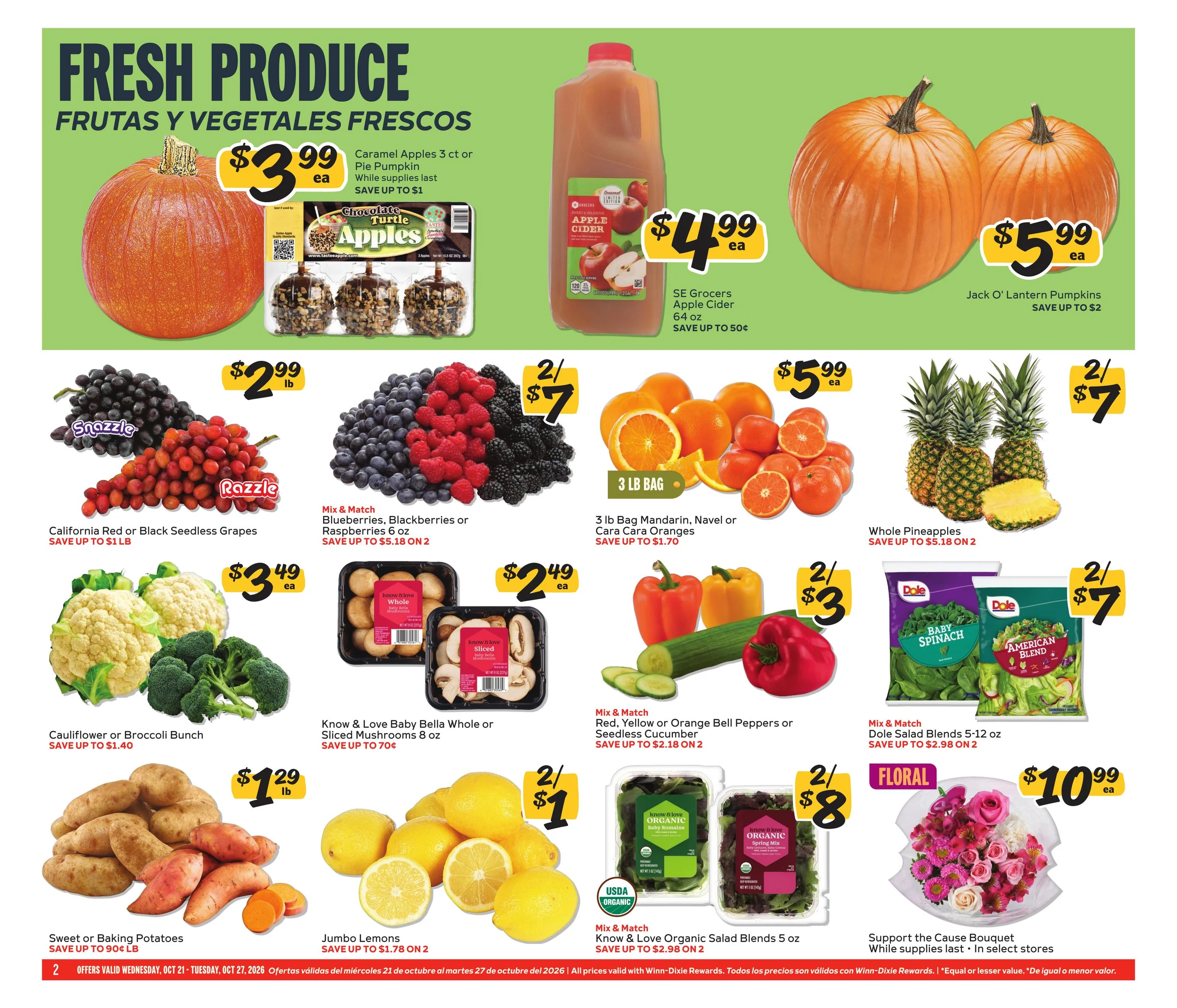 Winn-Dixie Weekly Ad Oct 21 - 27, 2026 - Page 2
